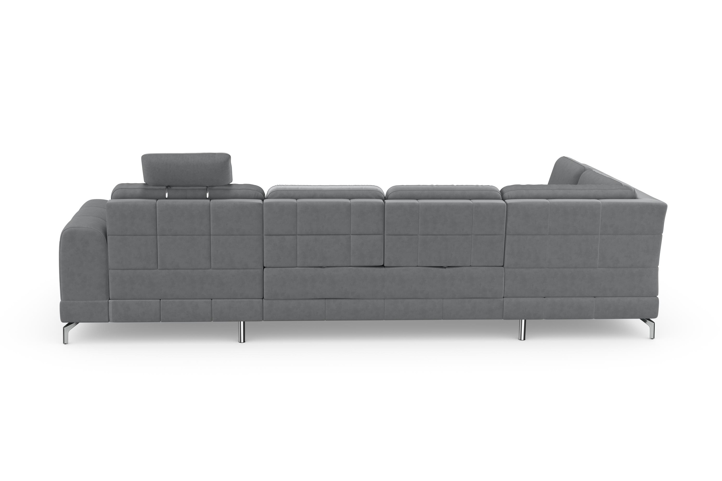 sit&more Wohnlandschaft »Bendigo U-Form«, inklusive Sitztiefenverstellung, Bodenfreiheit 12 cm, in 2 Fußfarben