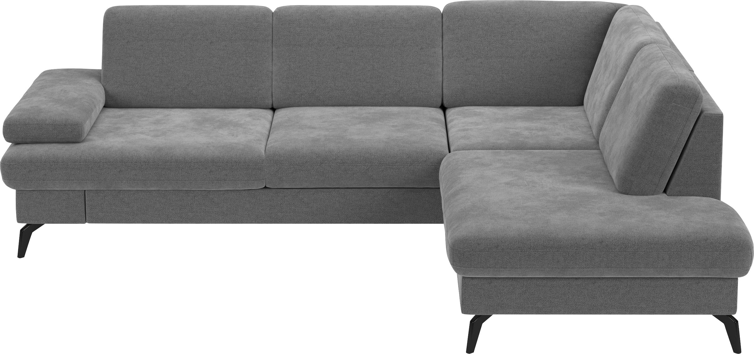 sit&more Ecksofa "Morris L-Form, inkl. Sitztiefenverstellung" wahlweise mit Armteilverstellung, Schlaffunktion & Bettkasten