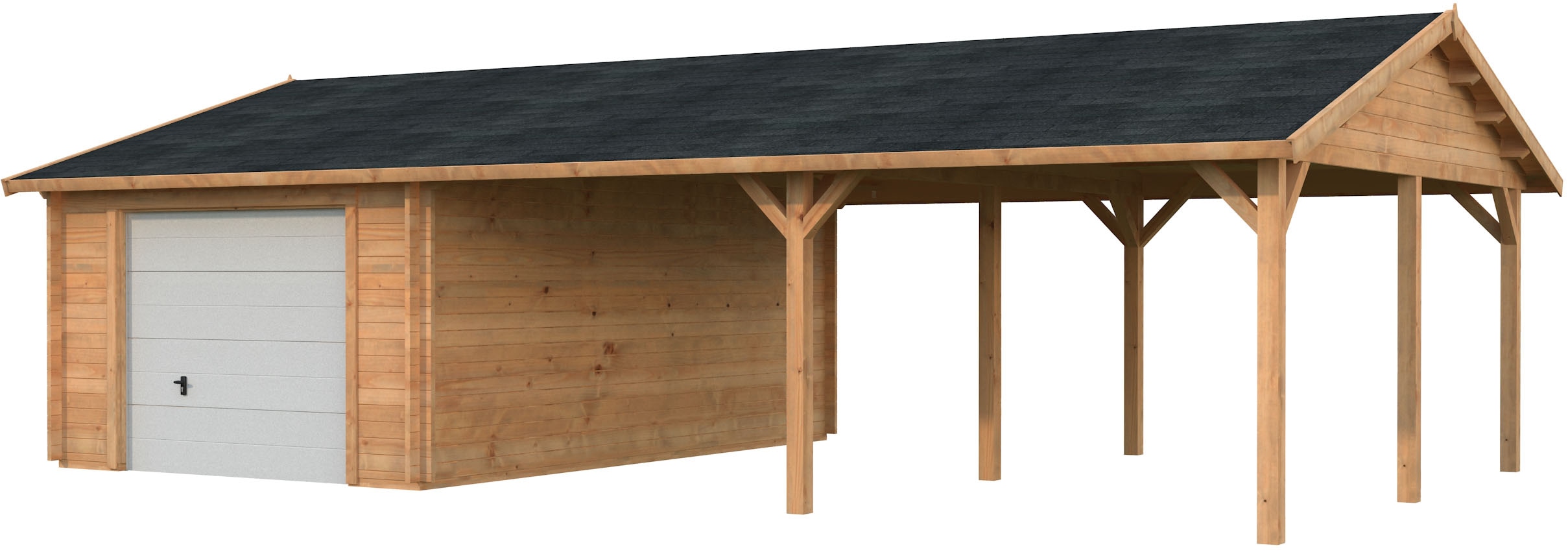 Palmako Garage "Roger, mit Sektionaltor" BxTxH: 1006x619x316 cm