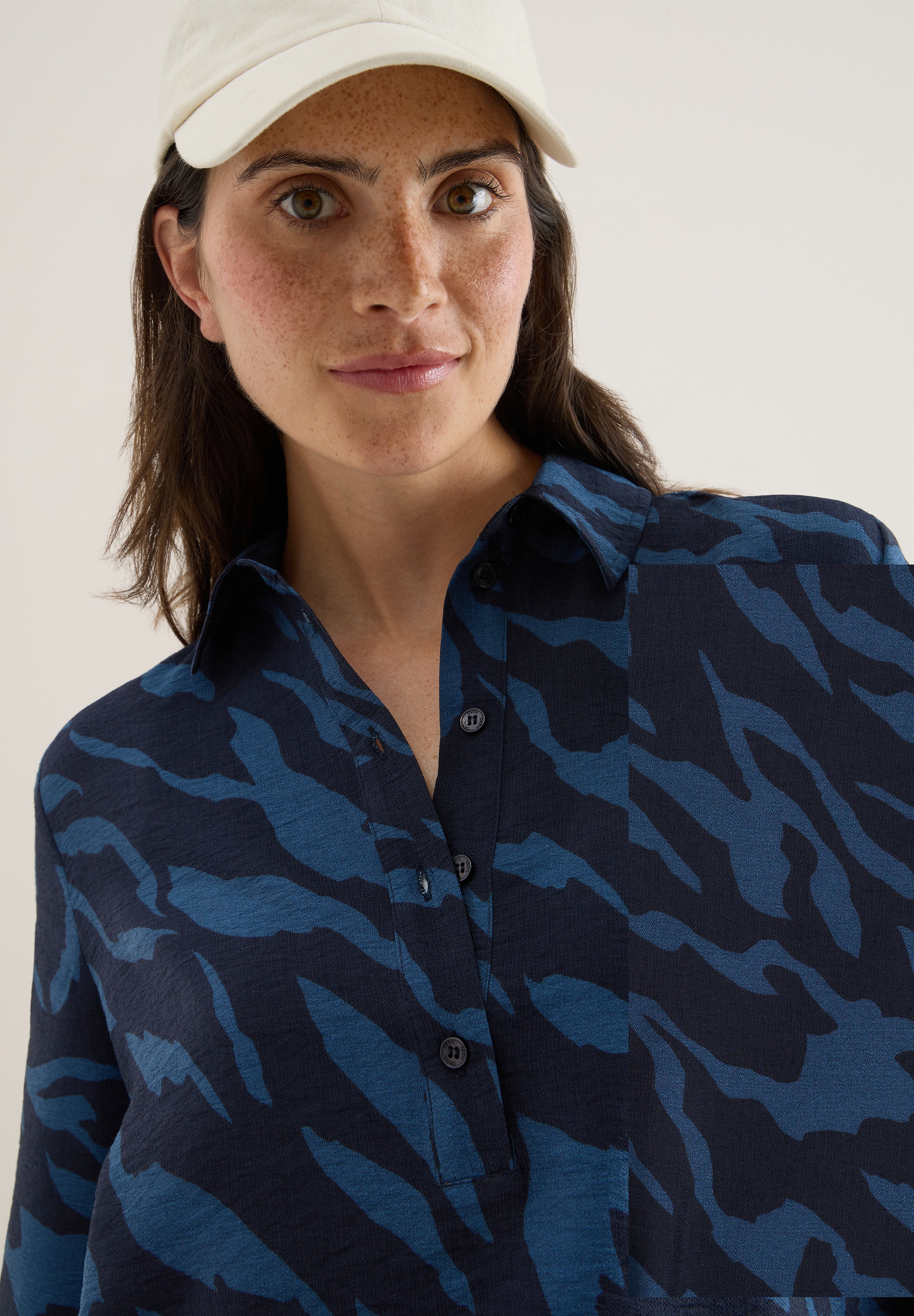 Cecil Hemdbluse, mit All-Over Print
