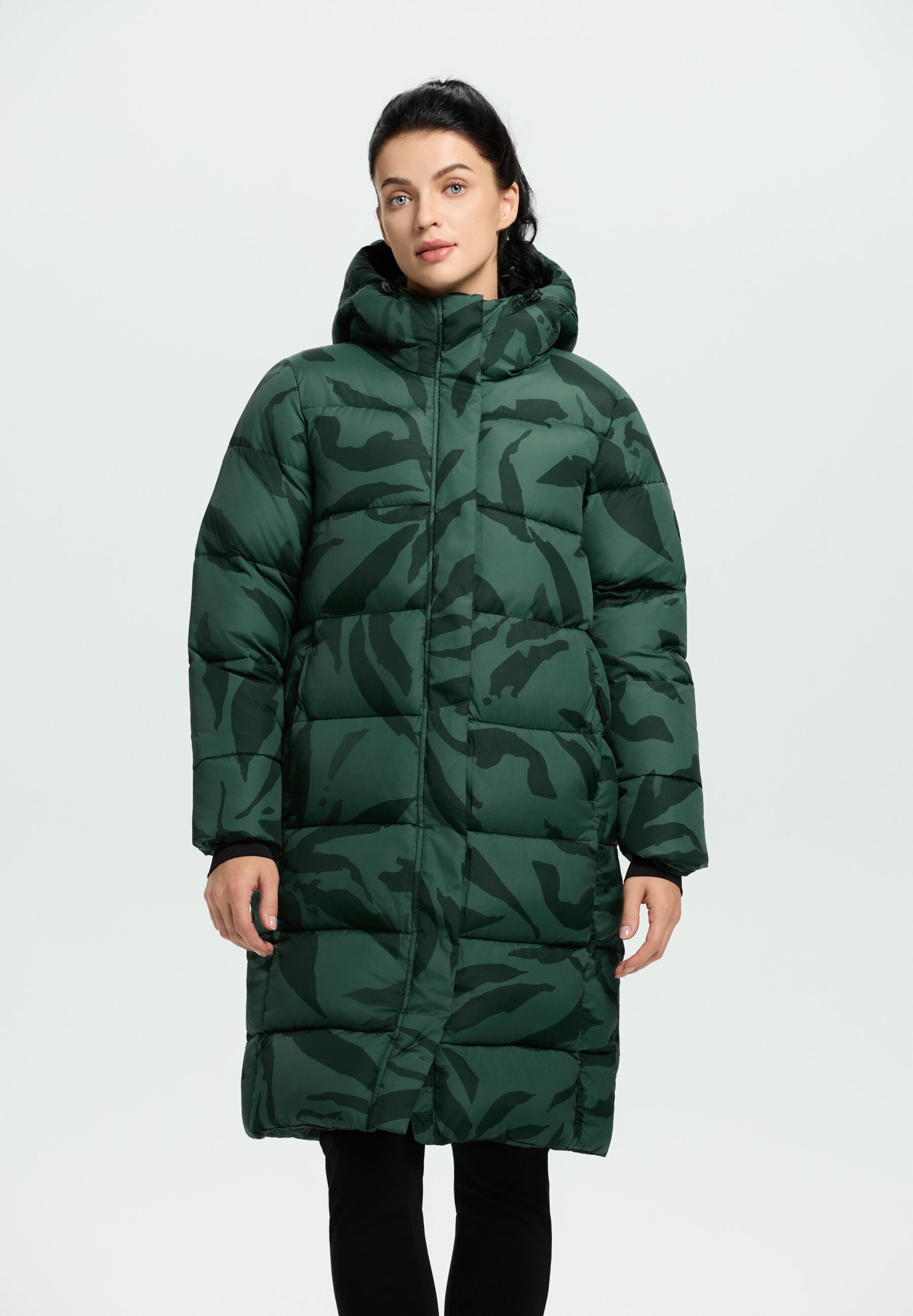 ICEPEAK Damen Outdoorjacke "Icepeak Mantel Pindall", grün, Gr. 34, 100% Polyester, Jacken