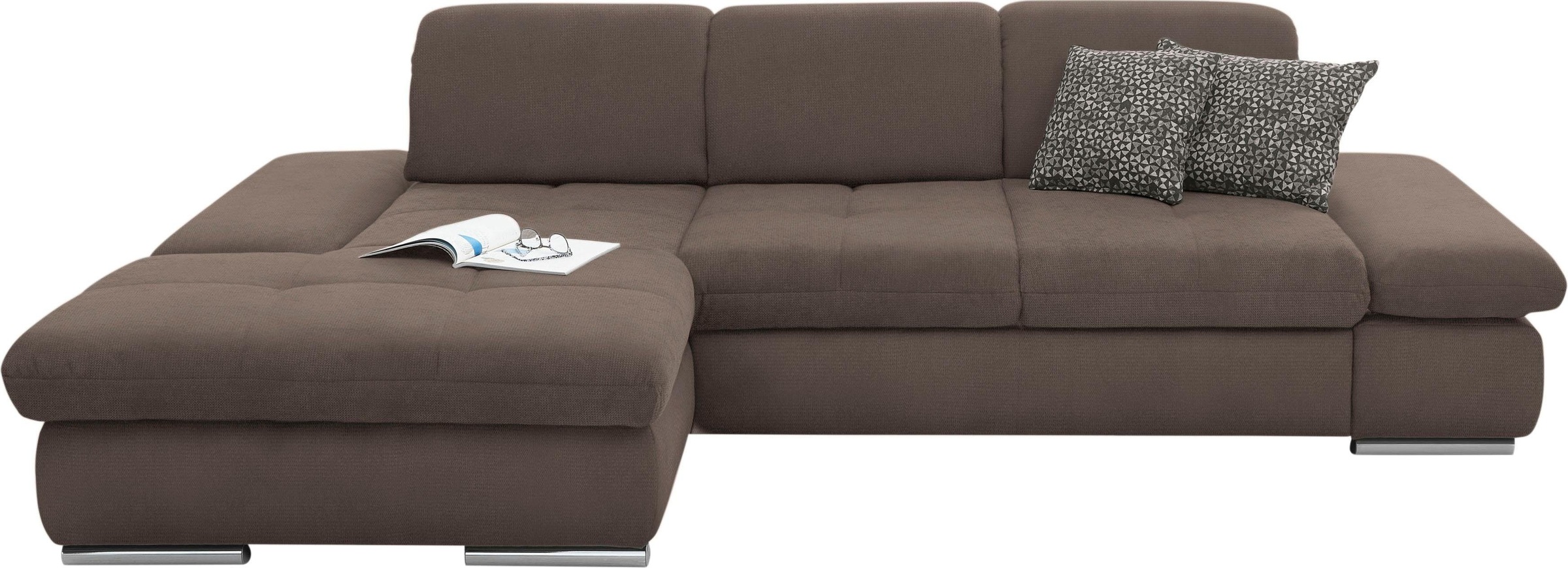 set one by Musterring Ecksofa "SO4100 V" mit verstellbaren Kopfteilen, wahl günstig online kaufen