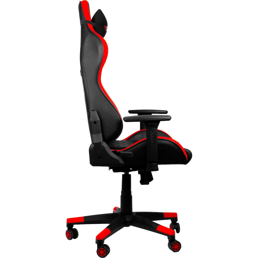 Hyrican Gaming-Stuhl »Striker CODE RED, ergonomisch, höhenverstellbar, Bürostuhl«, Kunstleder-Stoff