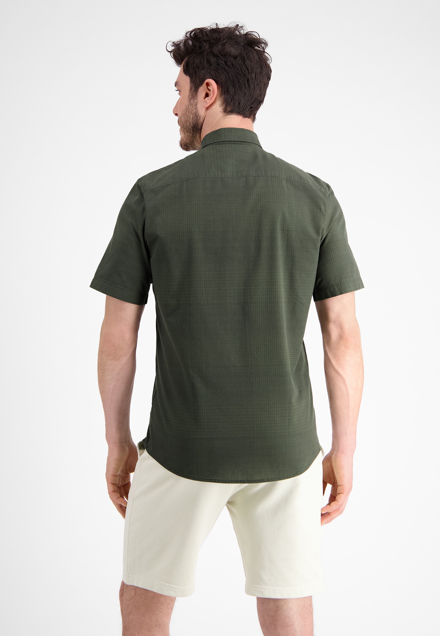 LERROS Kurzarmhemd "Kurzarmhemd in Struktur Check" günstig online kaufen