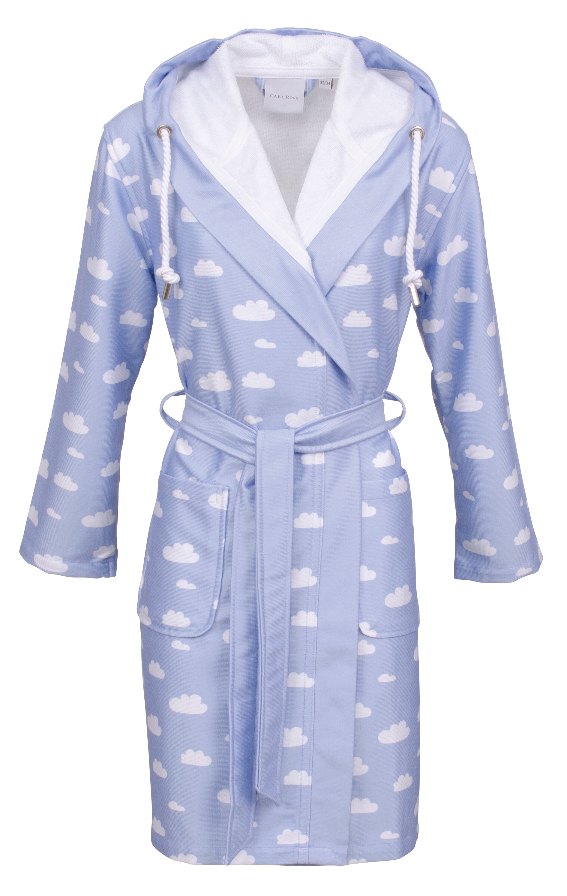 Carl Ross Damenbademantel "wash&wear" 1 Stk. Kapuze