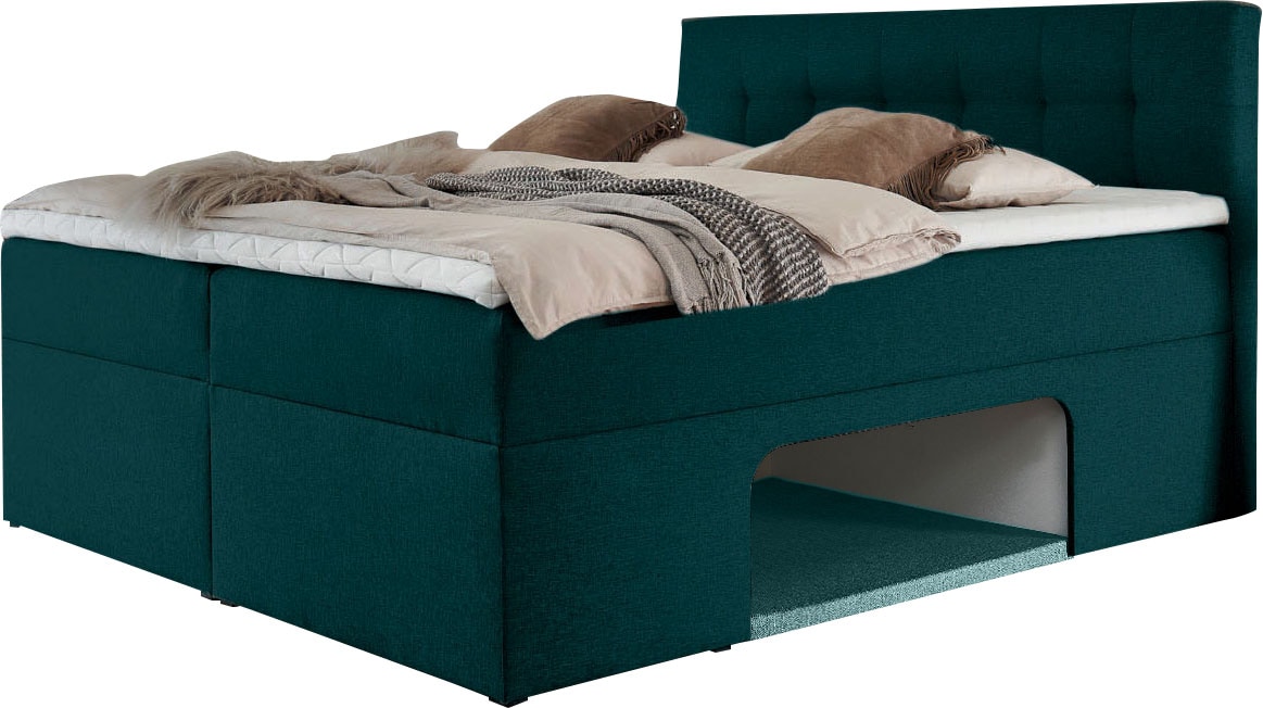 Places of Style Boxbett »Carolin«, mit Nische inkl. gepolsterter Unterlage für Haustiere