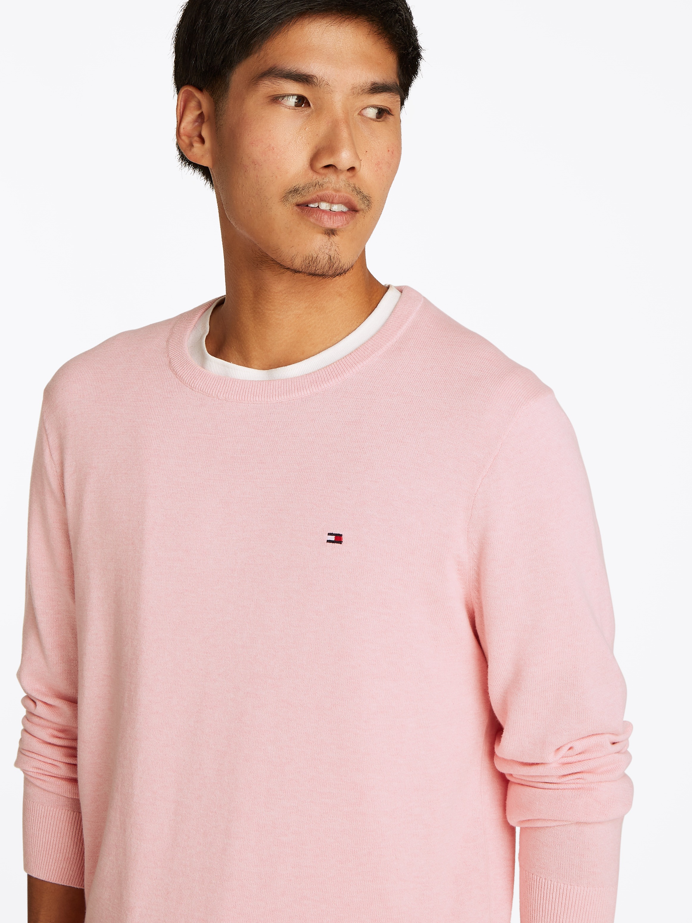 Tommy Hilfiger Rundhalspullover "ESSENTIAL COTTON CREW NECK" günstig online kaufen