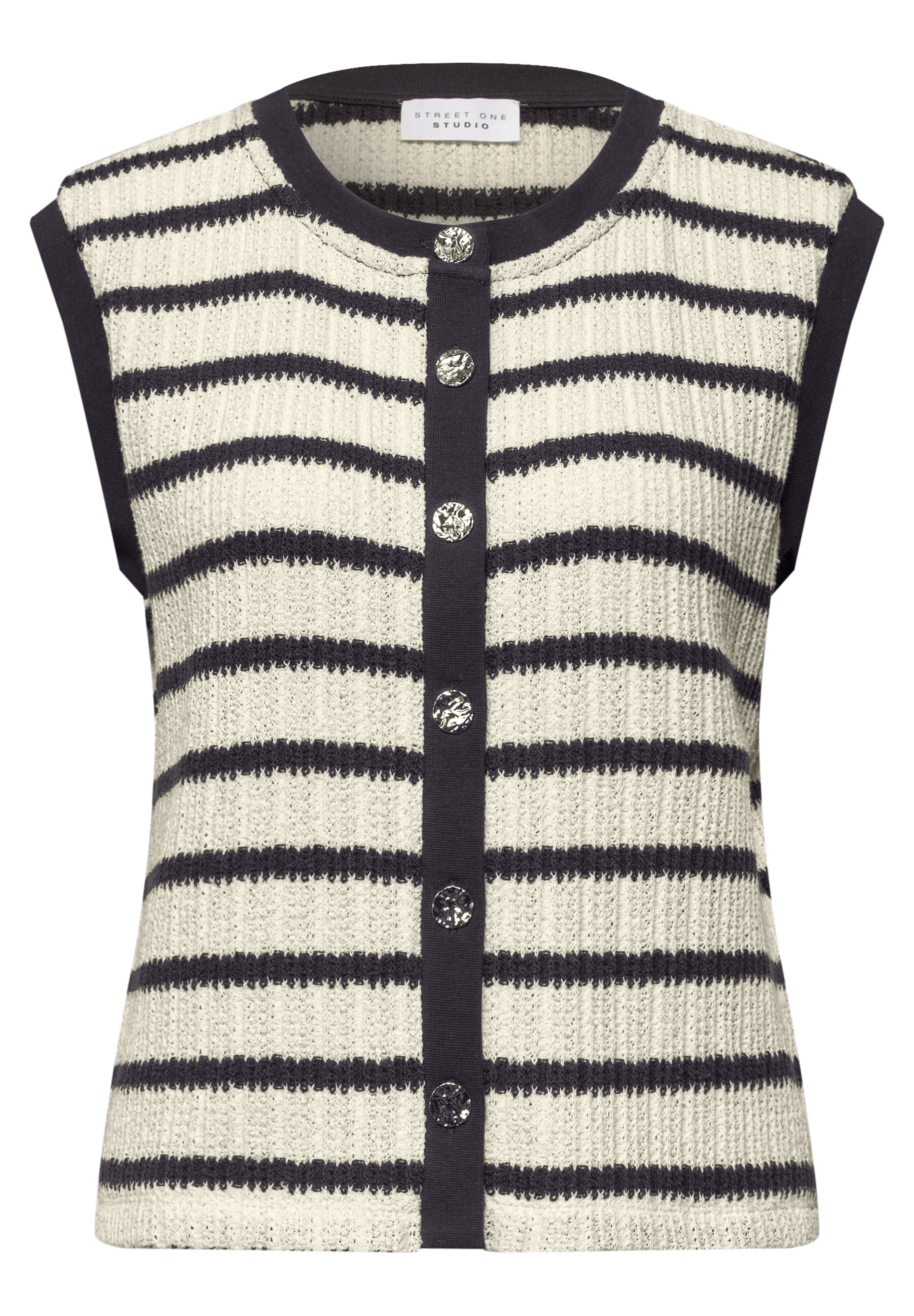 STREET ONE STUDIO Kurzweste Rundhalsausschnitt
