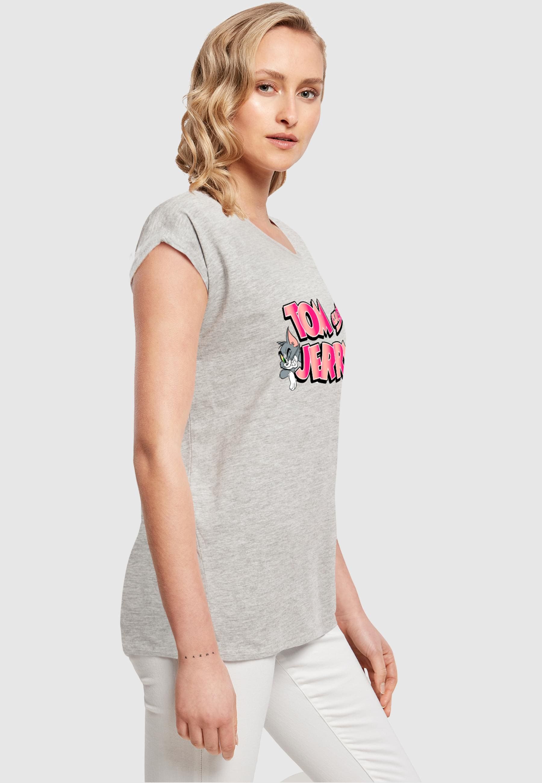 ABSOLUTE CULT T-Shirt »ABSOLUTE CULT Damen Ladies Tom and Jerry - Gradient Logo T-Shirt«, (1 tlg.)