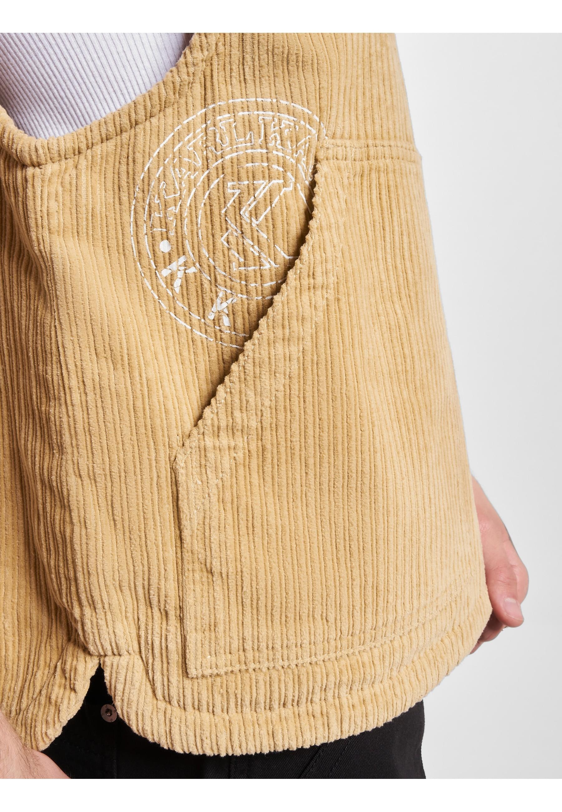 Karl Kani Steppweste »Karl Kani Herren KU233-006-1 KK Chest Signature Corduroy Vest«, (1 tlg.)