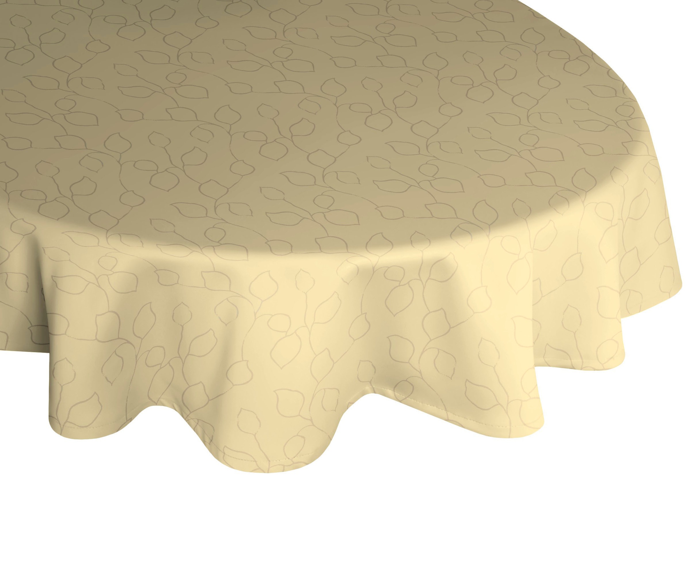 Wirth Tischdecke "Westport", (1 St.), Made in Germany, Jacquard Dekostoff, Blatt-Design, Pflegeleicht