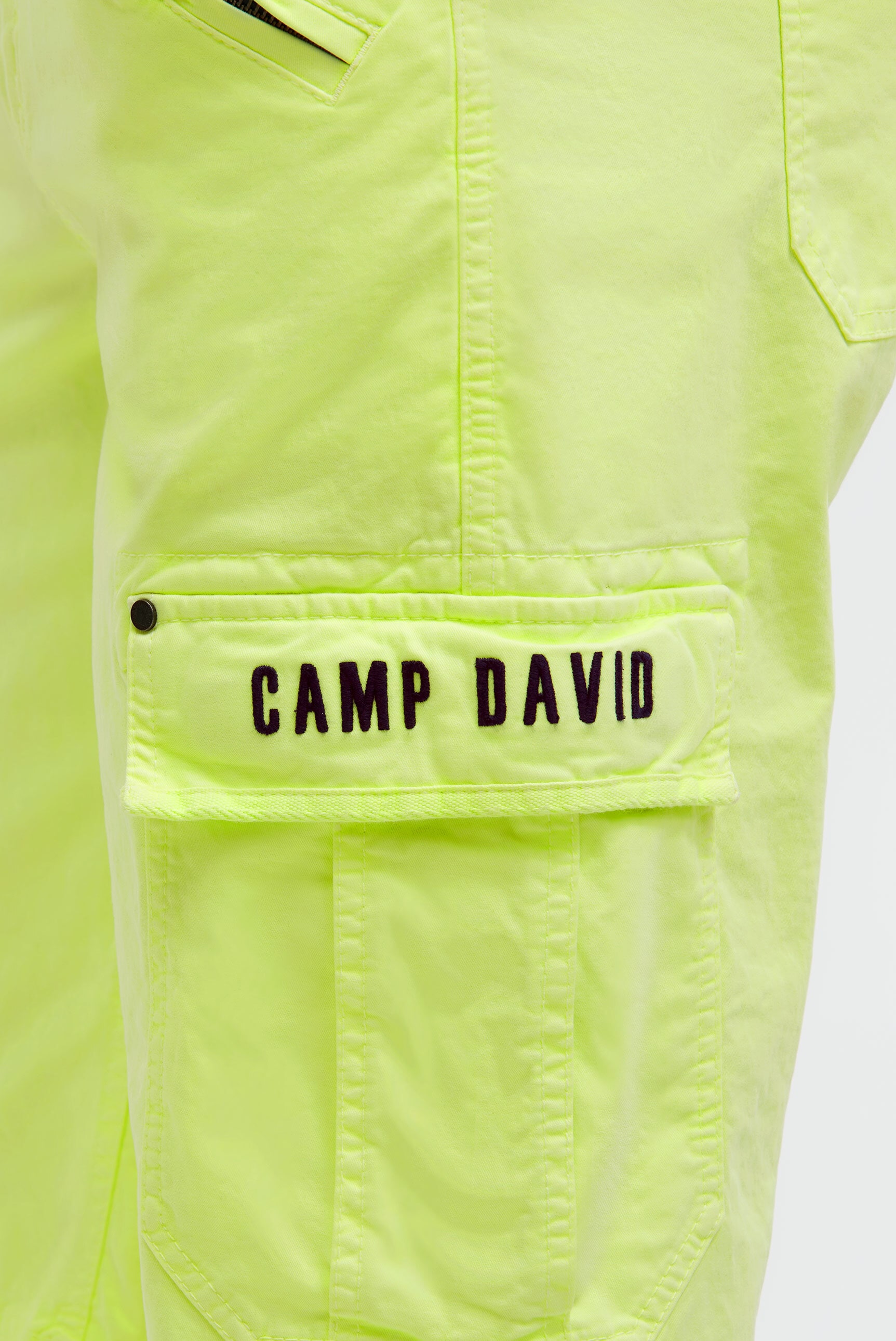 CAMP DAVID Shorts  mit Vintage-Waschung