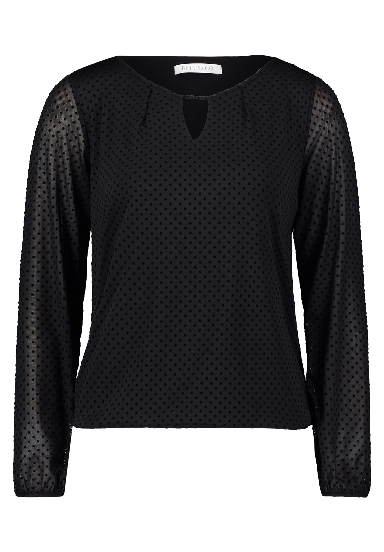 Betty&Co Kurzarmshirt »Betty & Co Blusenshirt mit Raffung«, (1 tlg.), Muster
