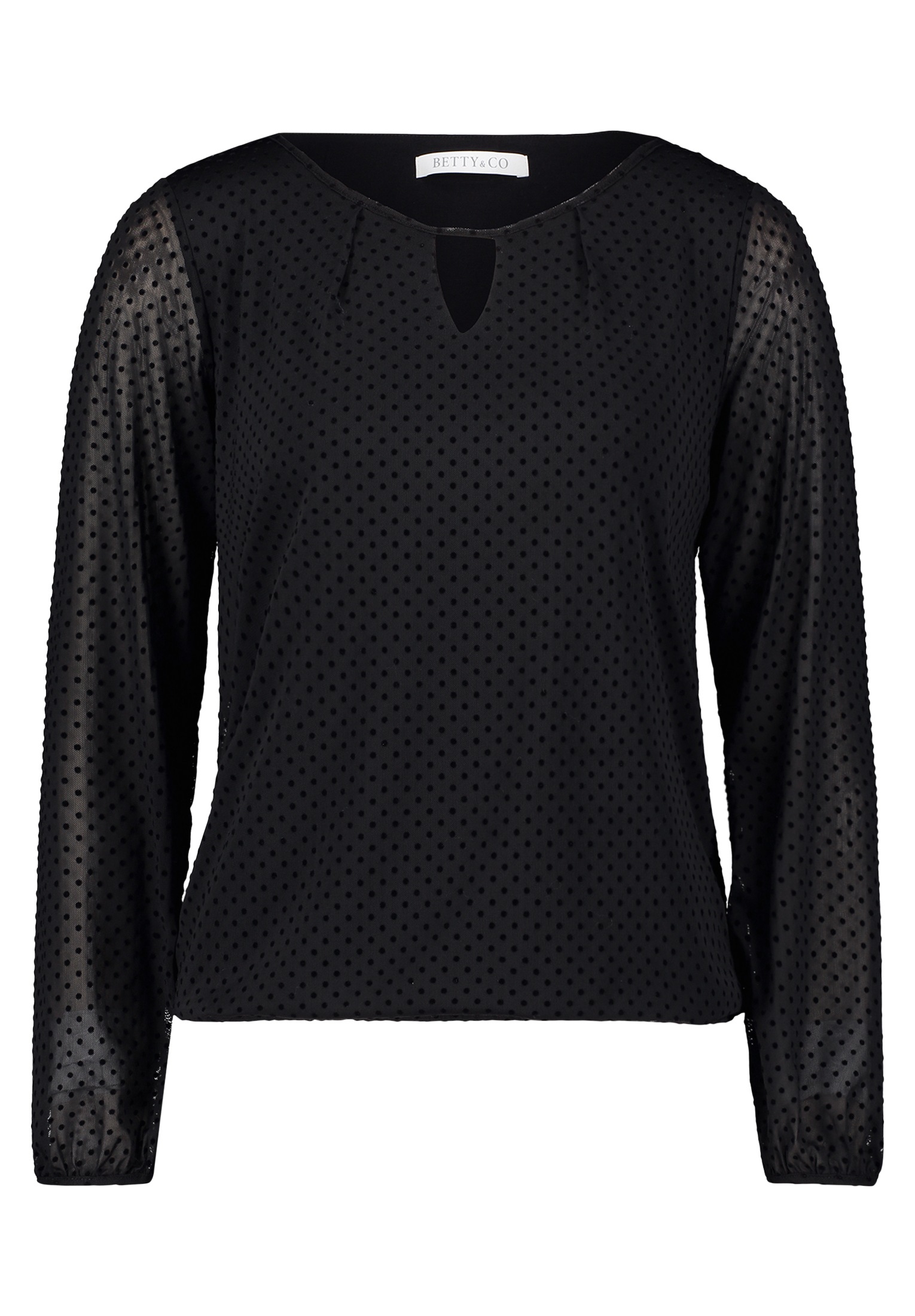Betty&Co Kurzarmshirt "Betty & Co Damen Blusenshirt mit Raffung", (1 tlg.), günstig online kaufen