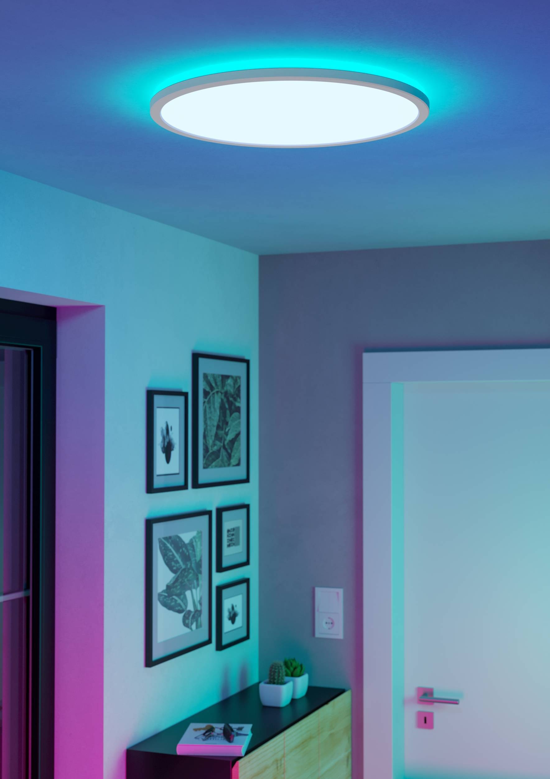 EGLO Deckenleuchte »Rovito-Z Deckenlampe, ZigBee 3.0, Kunststoff, Badezimmerlampe, IP44« LED-Modul 1 Stk. Kaltweiß | RGB