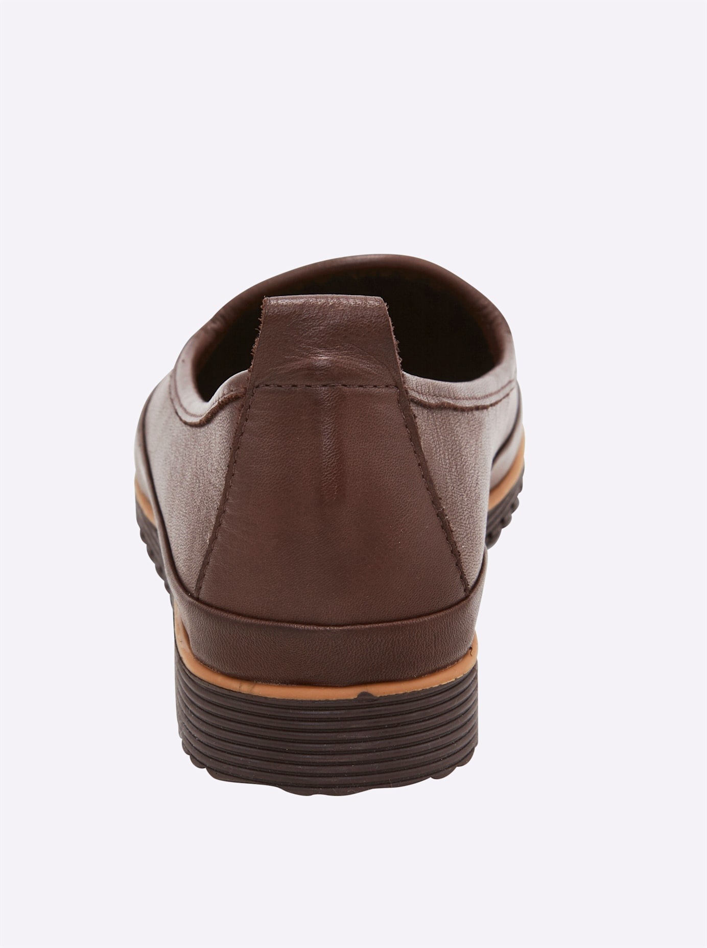 Slipper ANDREA CONTI, Damen, Gr. 41, braun (dunkelbraun), Leder, Schuhe Slipper 3
