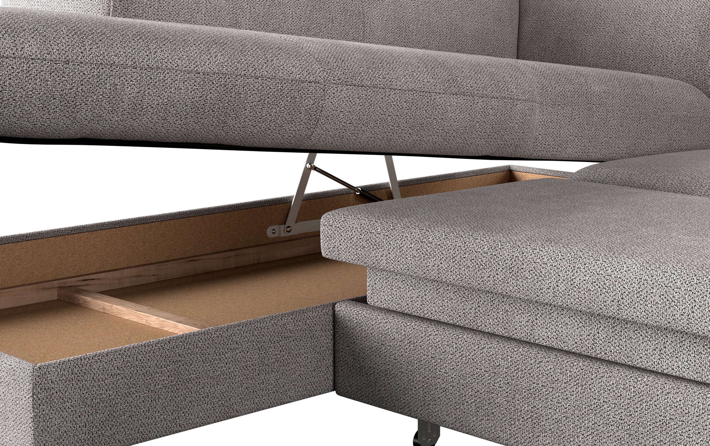 COTTA Ecksofa »Emma L-Form«, mit Kopfteilverstellung, wahlweise mit Bettfunktion & Bettkasten