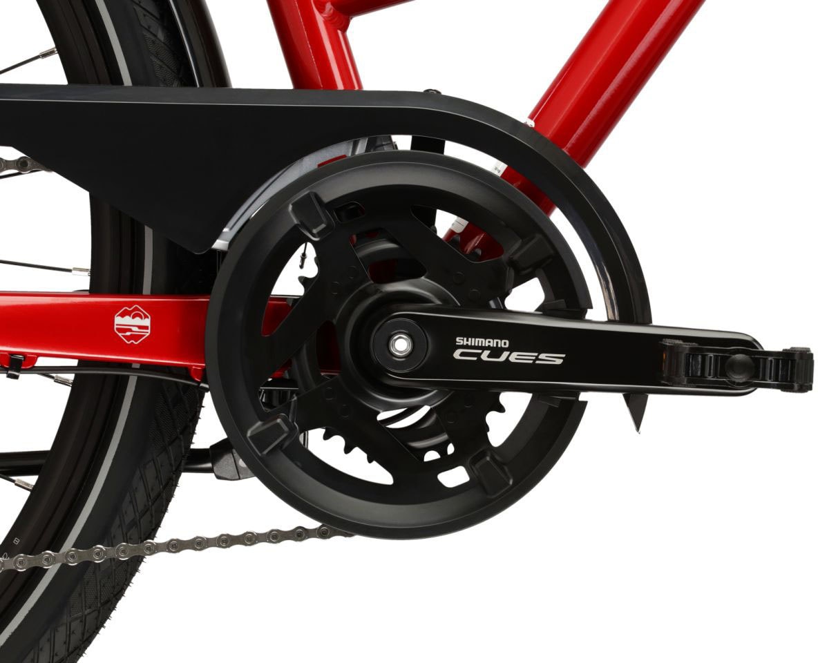 Kross Trekkingrad »Damen-Trekkingrad 28" Trans 5.0 Rot 18 Gänge« 18 Gang Shimano CUES U3020 Schaltwerk Kettenschaltung