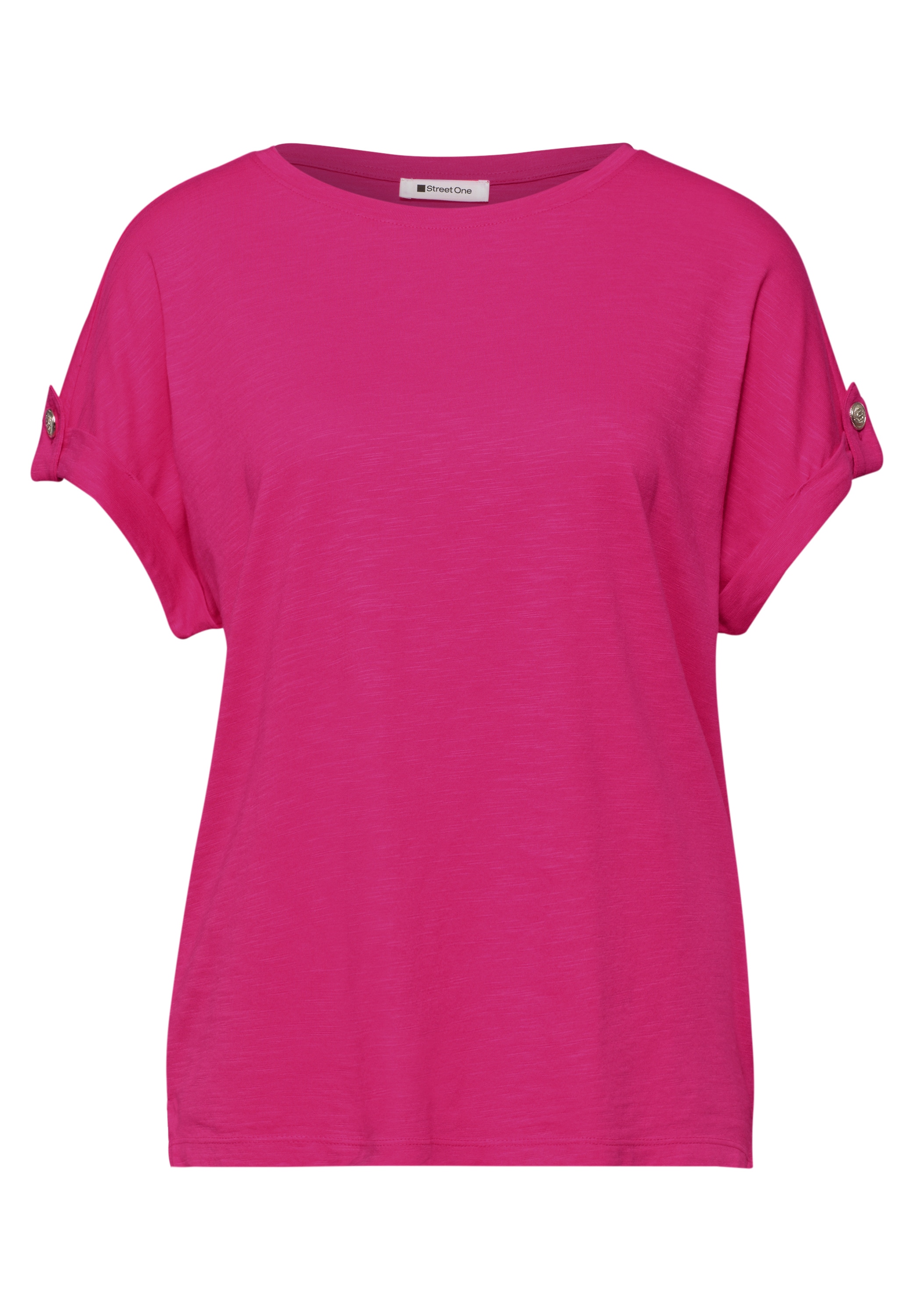 STREET ONE T-Shirt mit Knopf Details