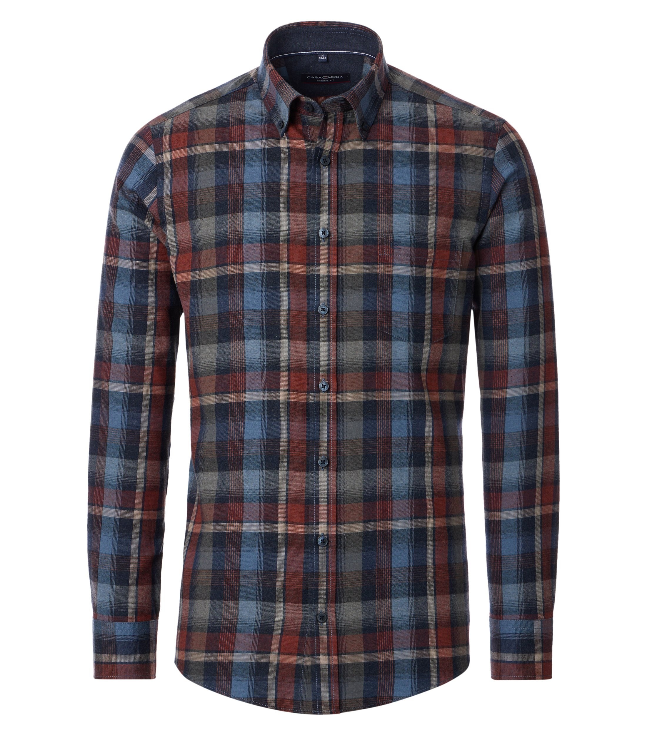 CASAMODA Flanellhemd "CASAMODA Flanellhemd kariert" günstig online kaufen