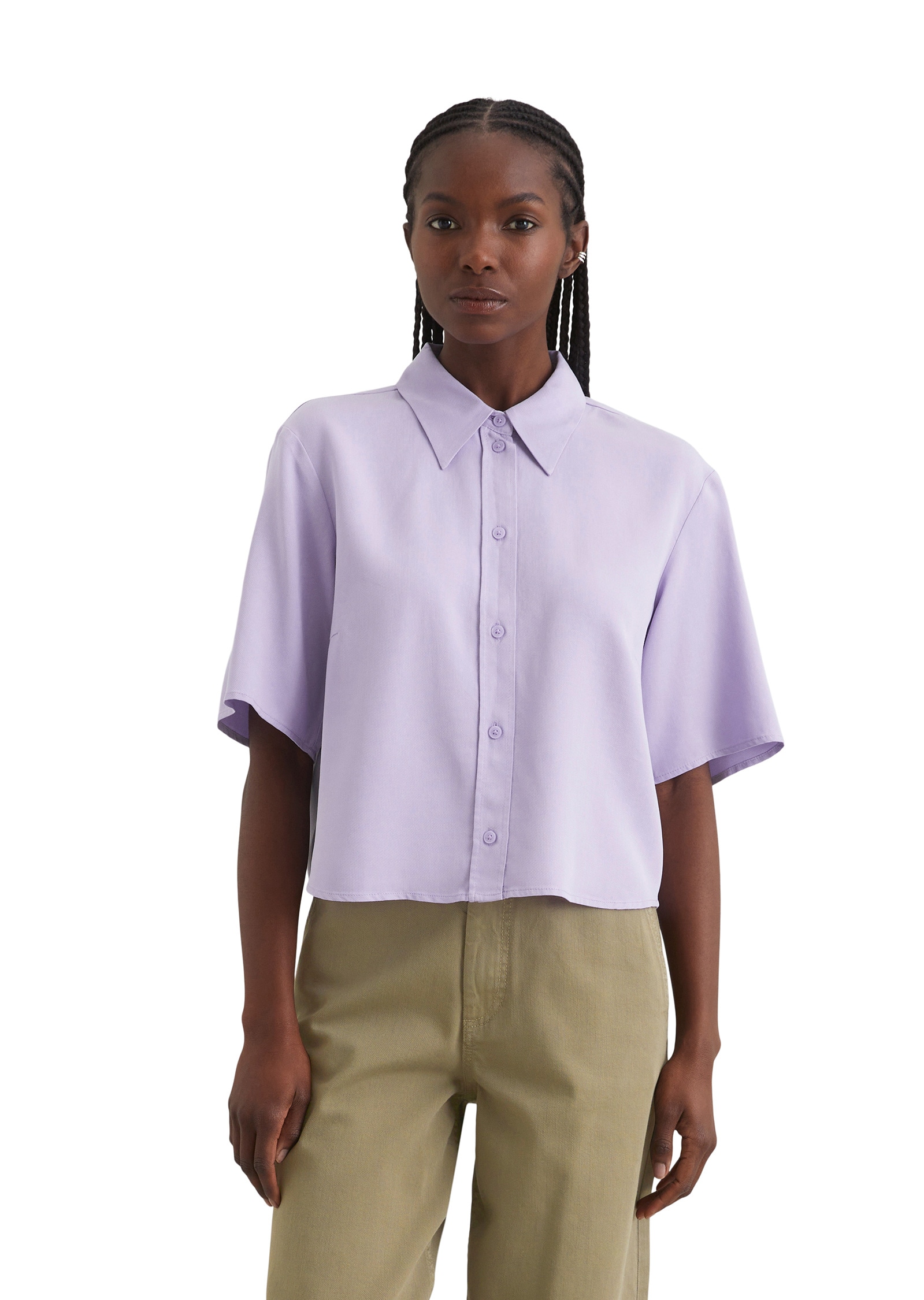 Marc O'Polo DENIM Kurzarmbluse »aus TENCEL™ Lyocell«