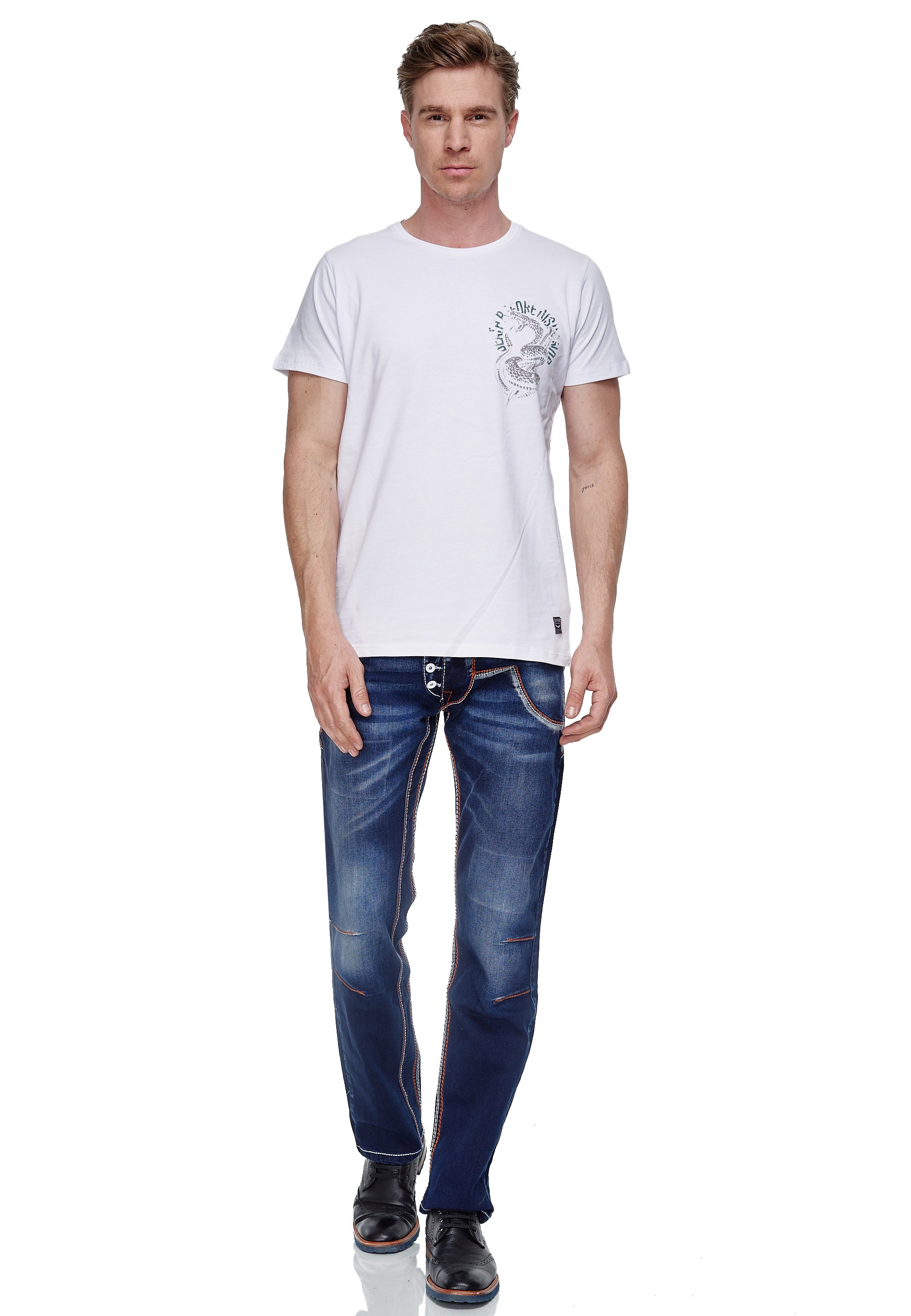 Rusty Neal T-Shirt, mit großem Rückenprint