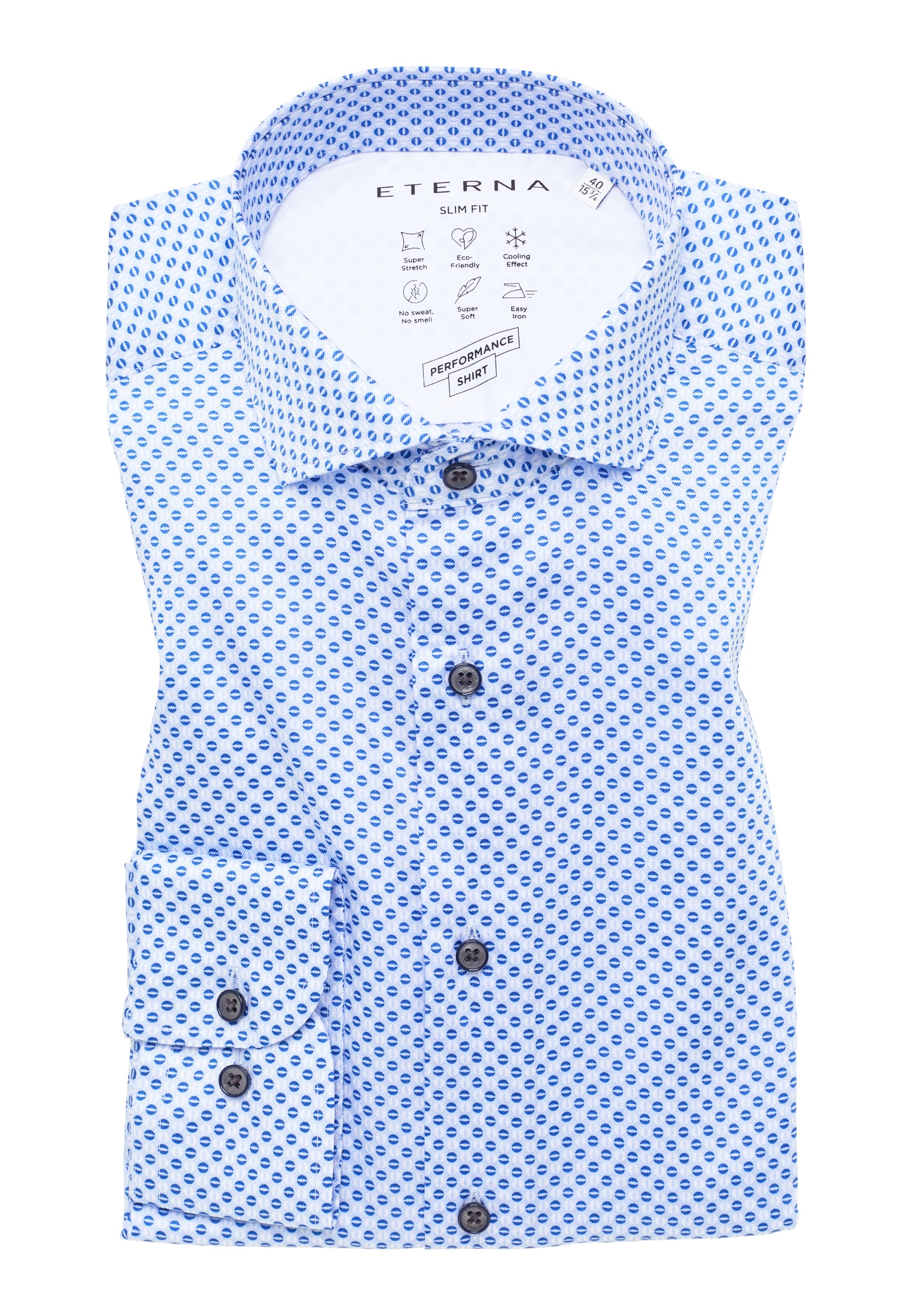 Eterna Langarmhemd »SLIM FIT«
