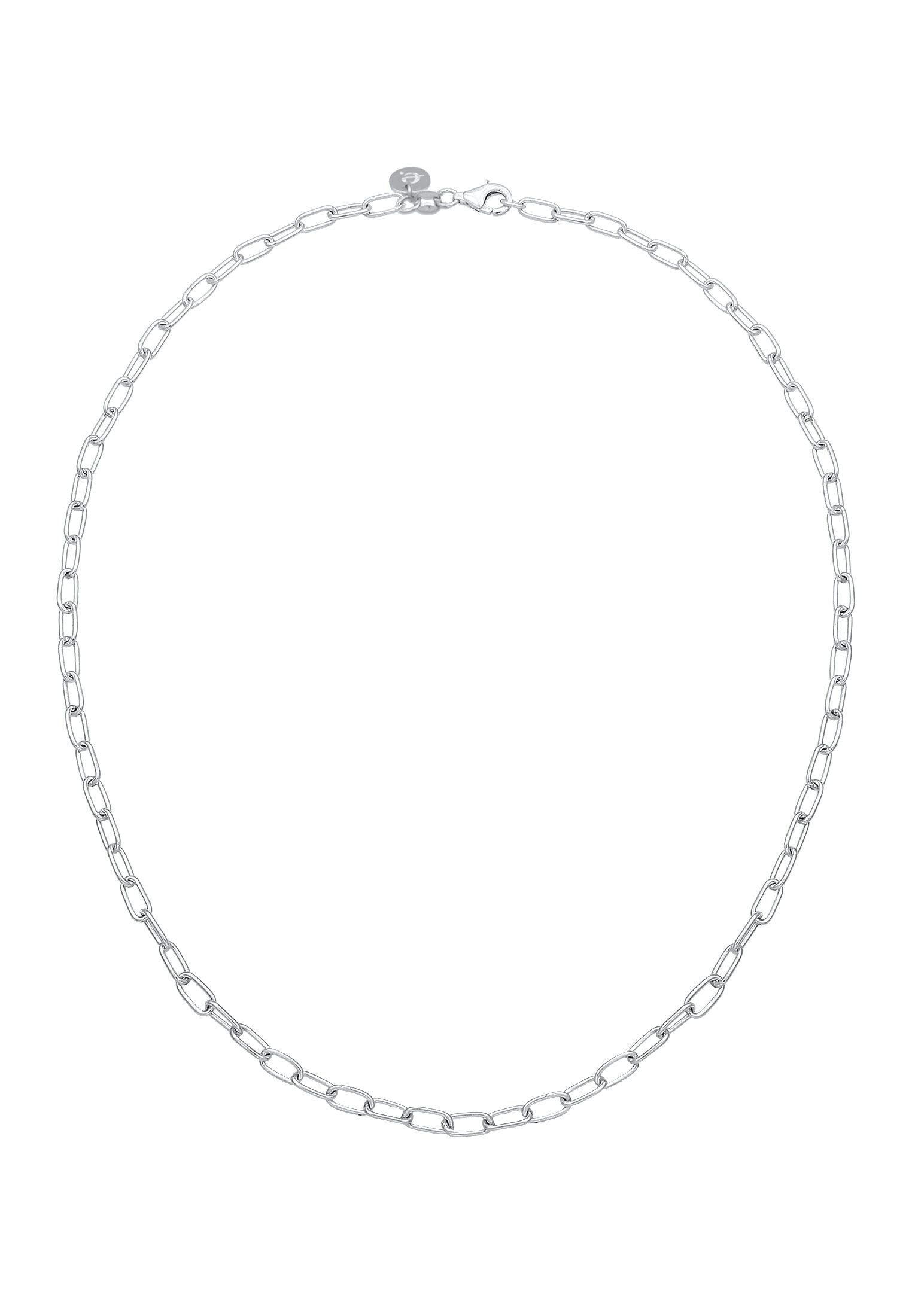 Elli Premium Kette ohne Anhänger »Basic Gliederkette Blogger Trend 925er Silber«