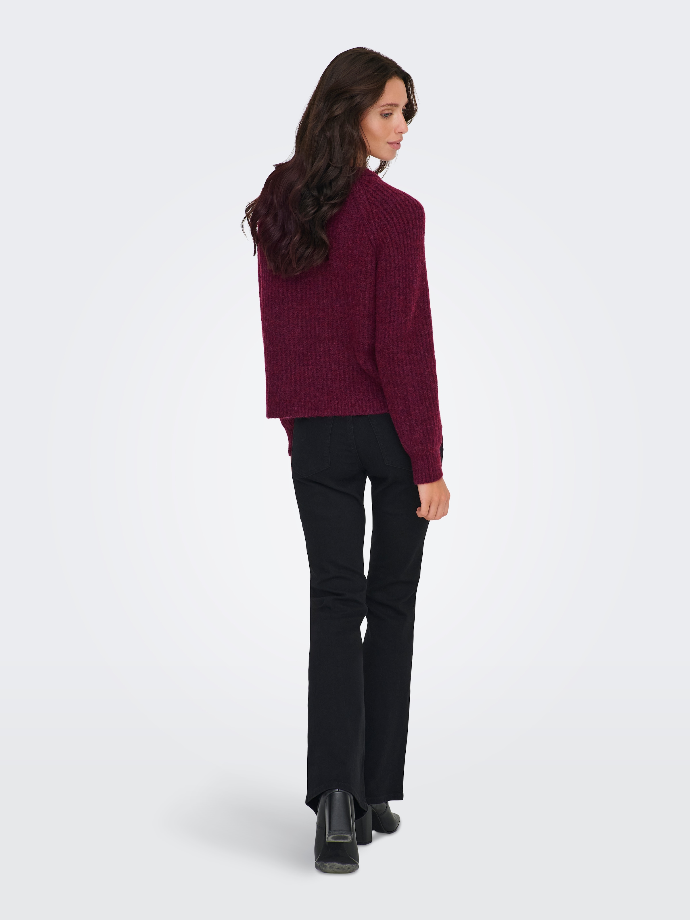 ONLY Strickpullover »ONLGILA LIFE LS STRUCTURE O-NECK BF KNT«