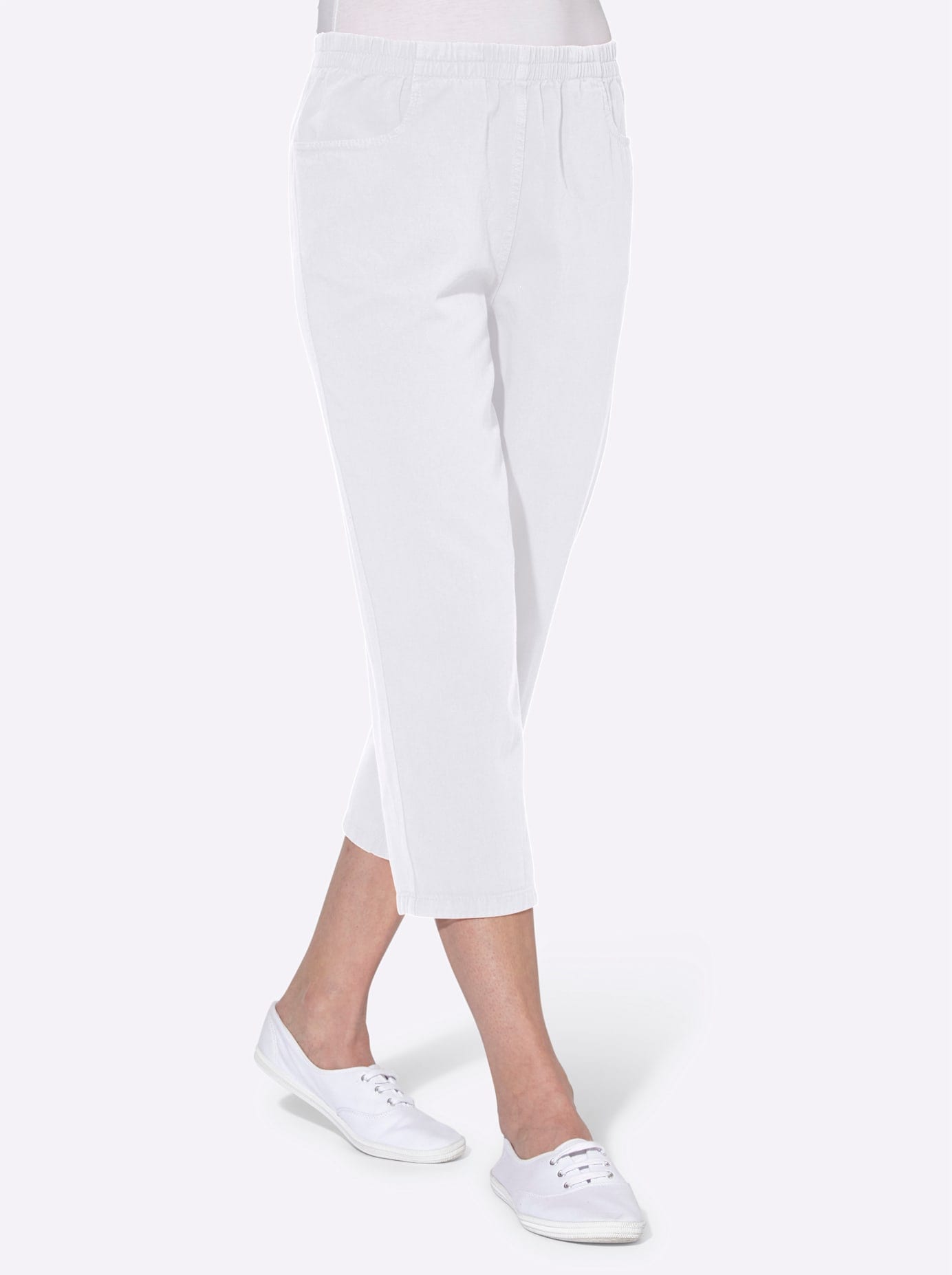 Classic Basics Women Capri Pants Red Size 40 4