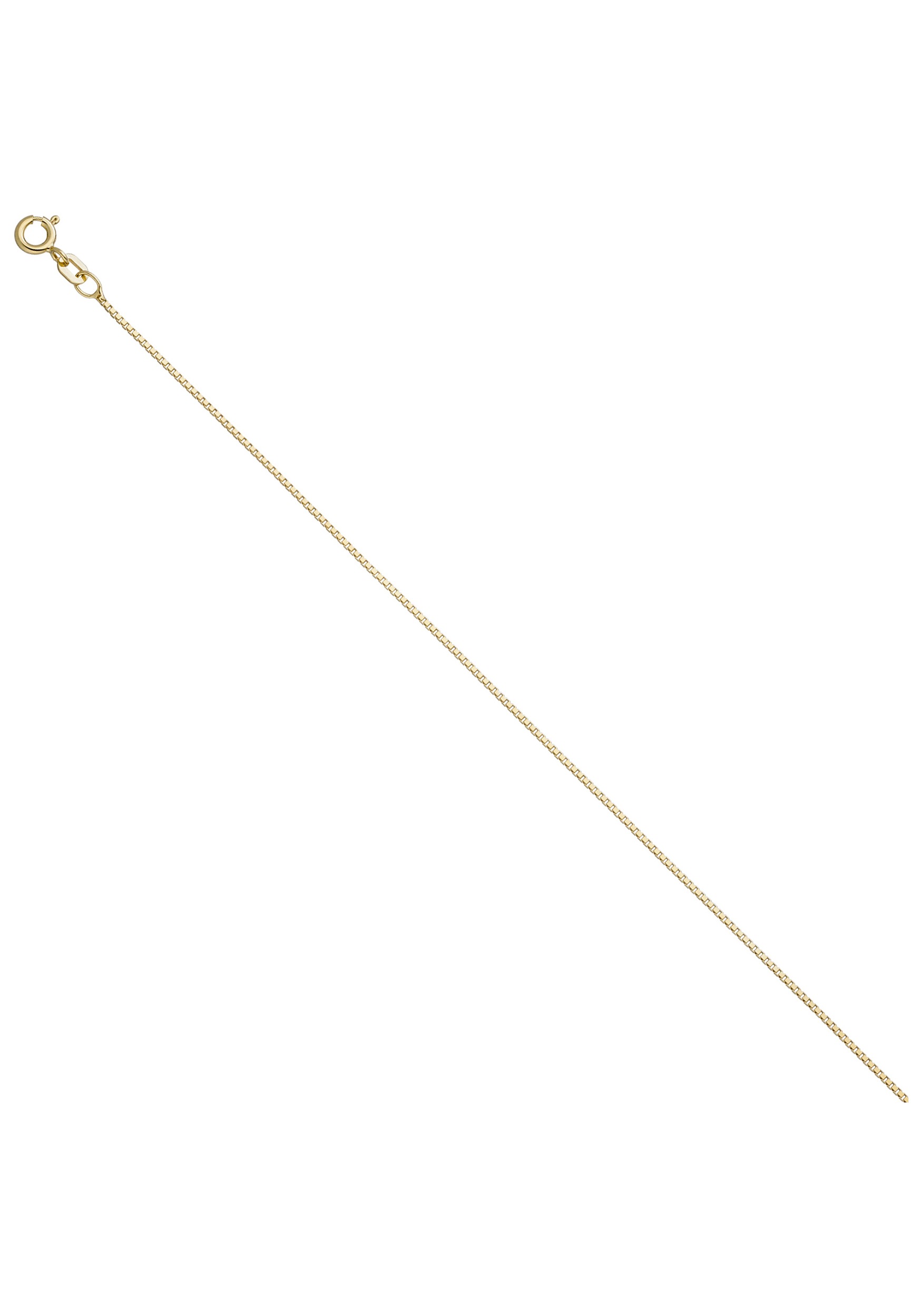 Kette ohne Anhänger JOBO, gold (goldfarben), Halsketten, Damen, Silber 925 (Sterlingsilber), L: 42, Venezianerkette 925 Silber vergoldet 42 cm 0,9 mm 3