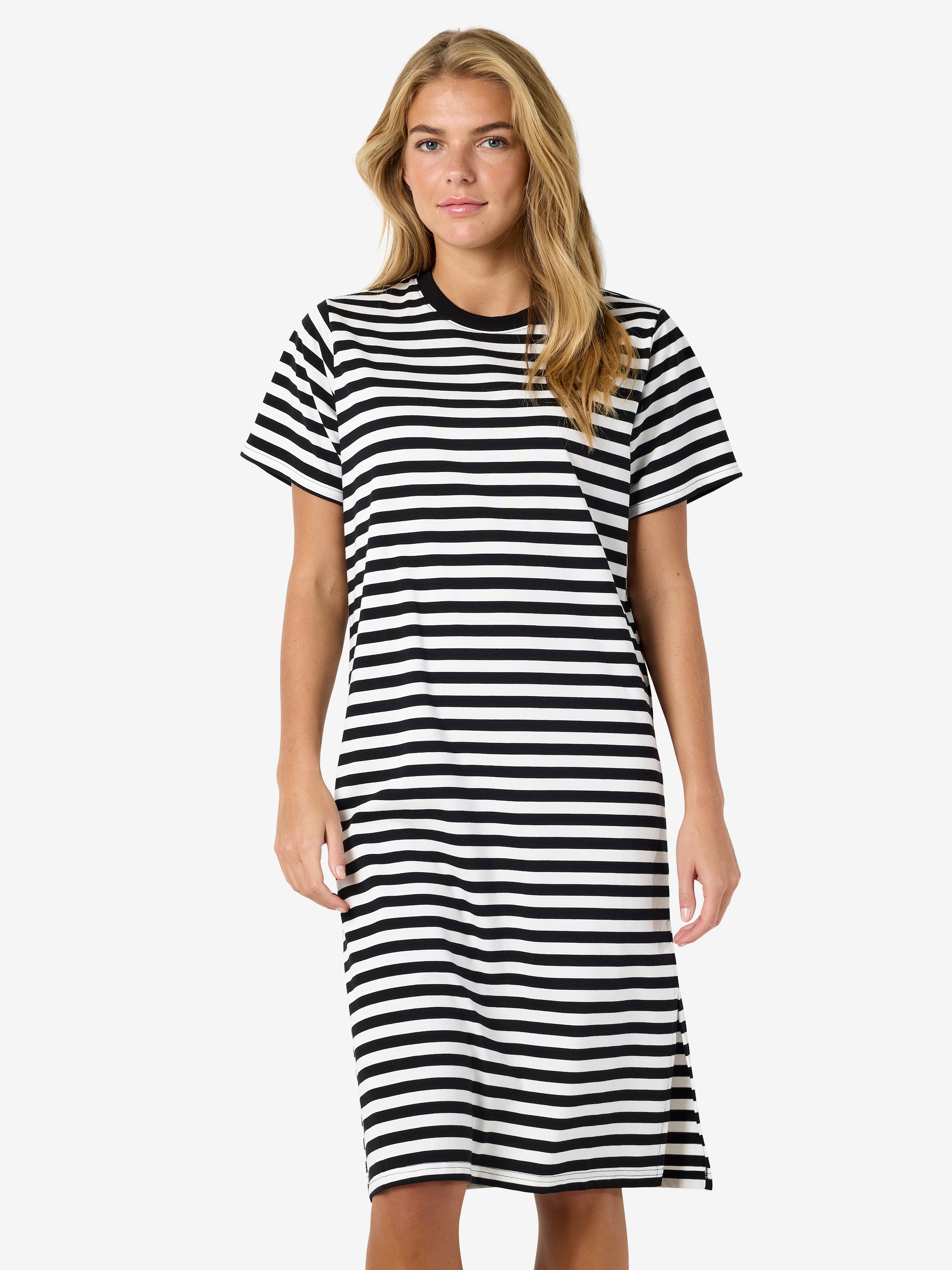 Noisy may Shirtkleid "NMEMBER S/S STRIPE MIDI DRESS JRS NOOS" Ohne Taschen günstig online kaufen