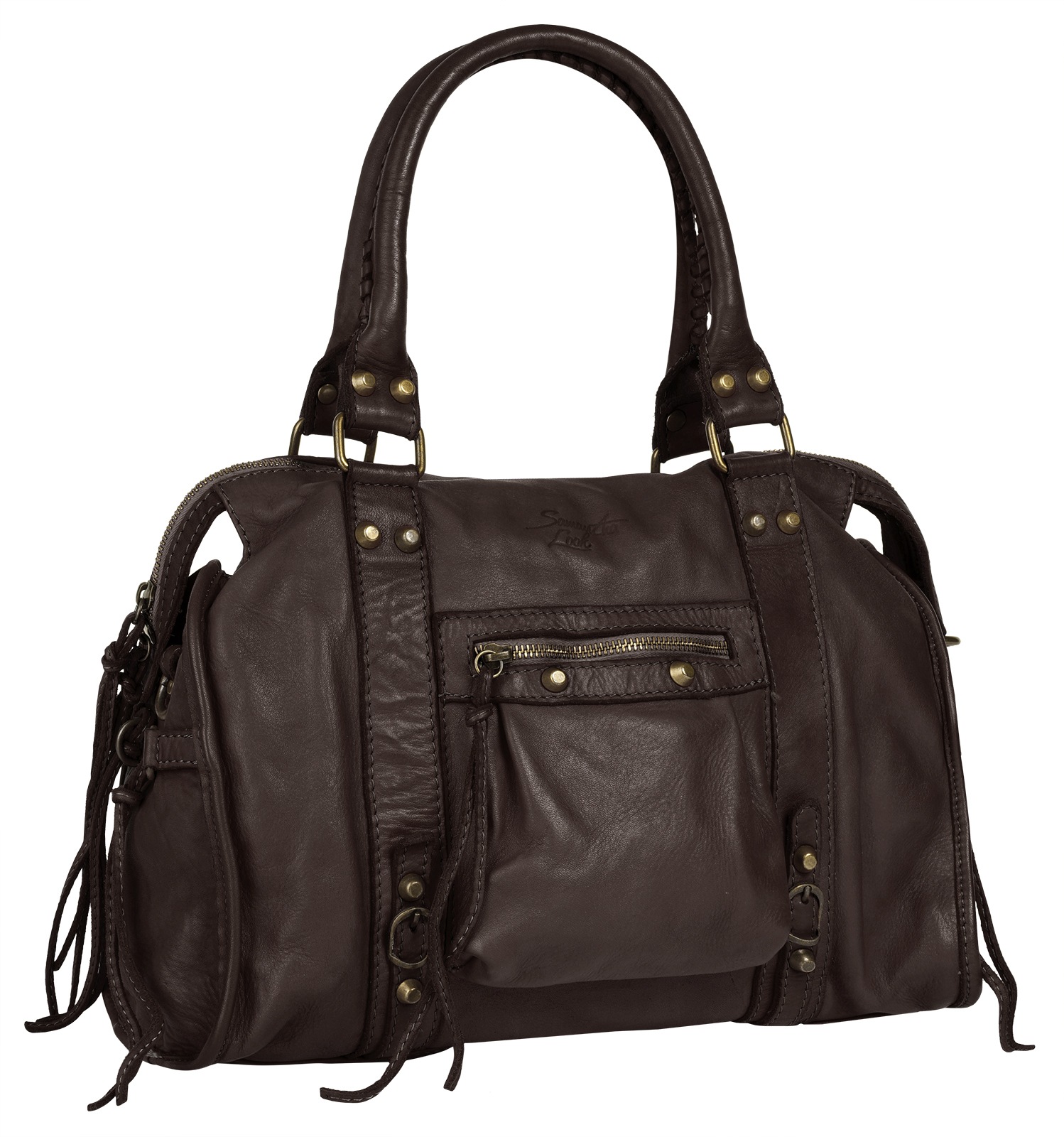 Samantha Look Shopper echt Leder, Made in Italy