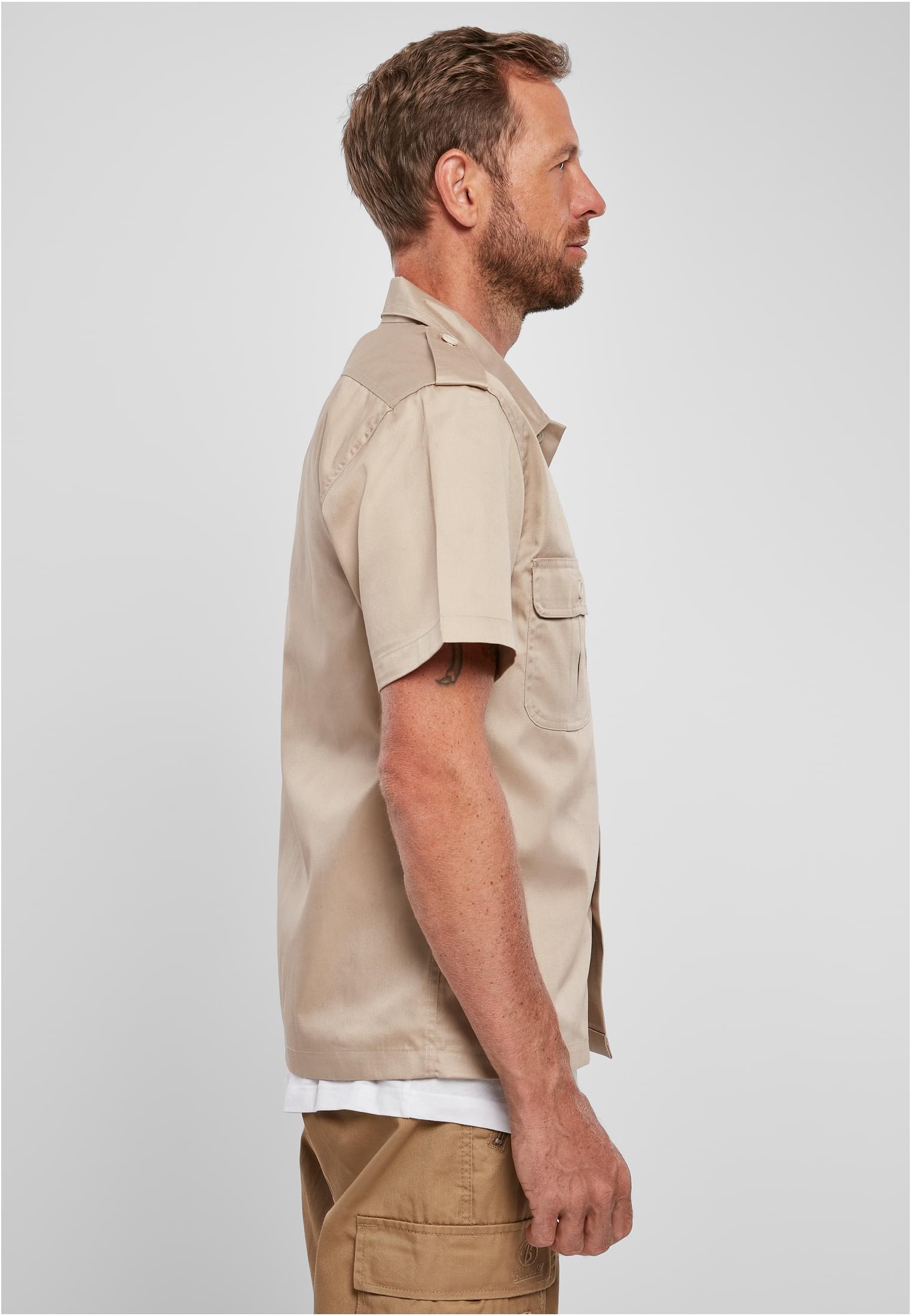 Brandit Langarmhemd »Brandit Herren Short Sleeves US Shirt«, (1 tlg.)