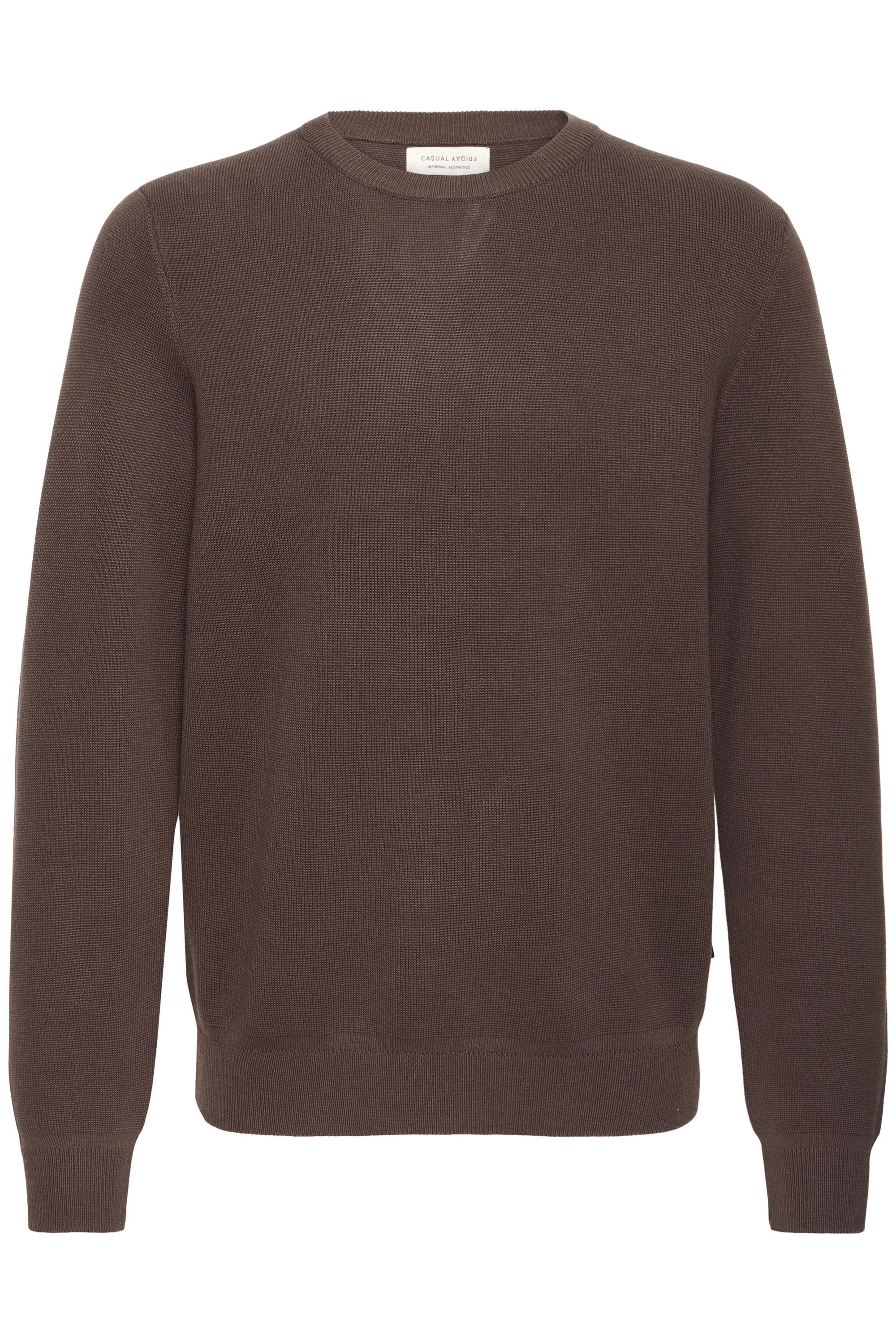 Casual Friday Strickfleece-Pullover "Strickpullover CFTheo"