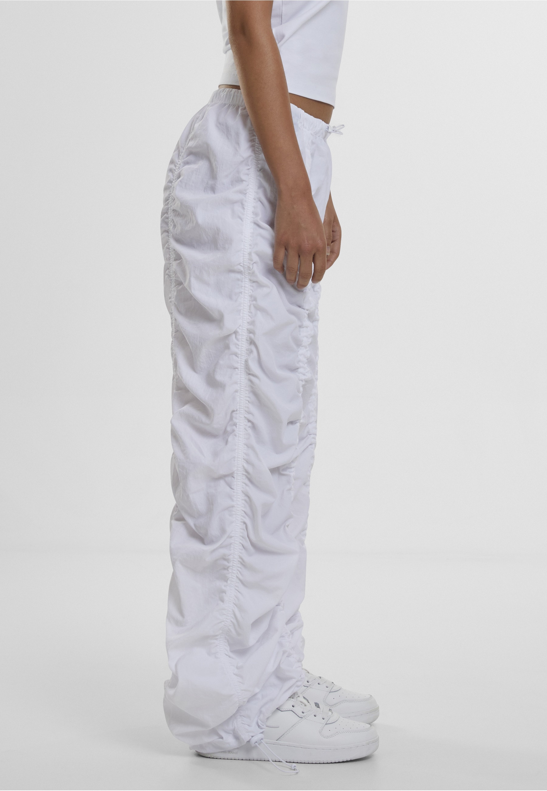 Karl Kani Stoffhose »Karl Kani Damen Small Signature Gathering Parachute Pants«