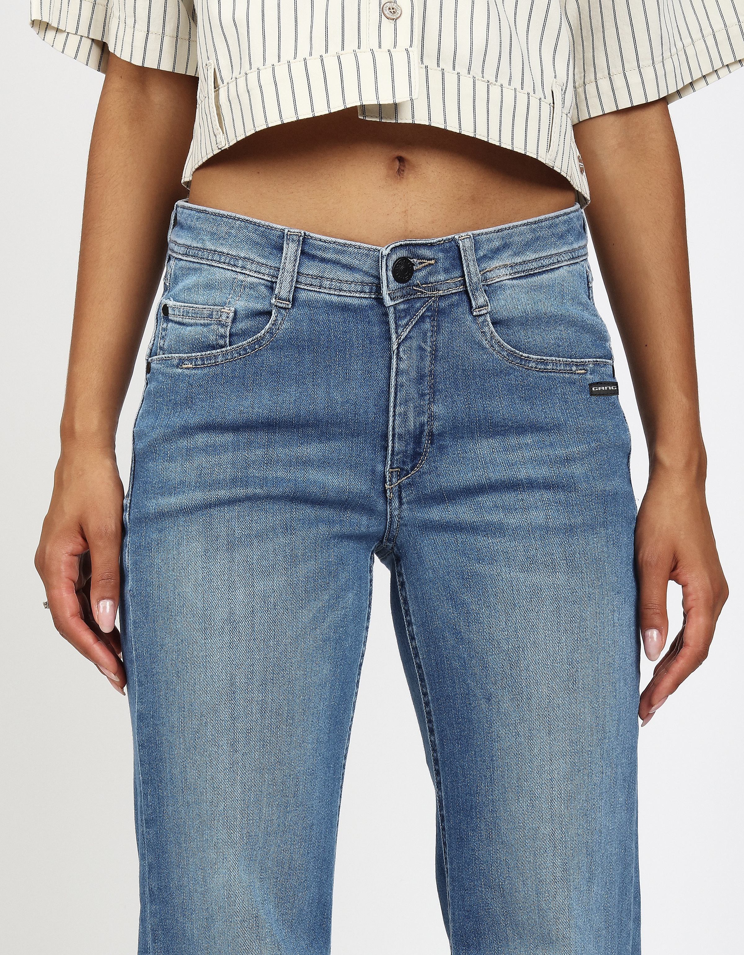 Thumbnail - GANG 5-Pocket-Jeans "94AMELIE WIDE LONG" Long = 4 cm länger