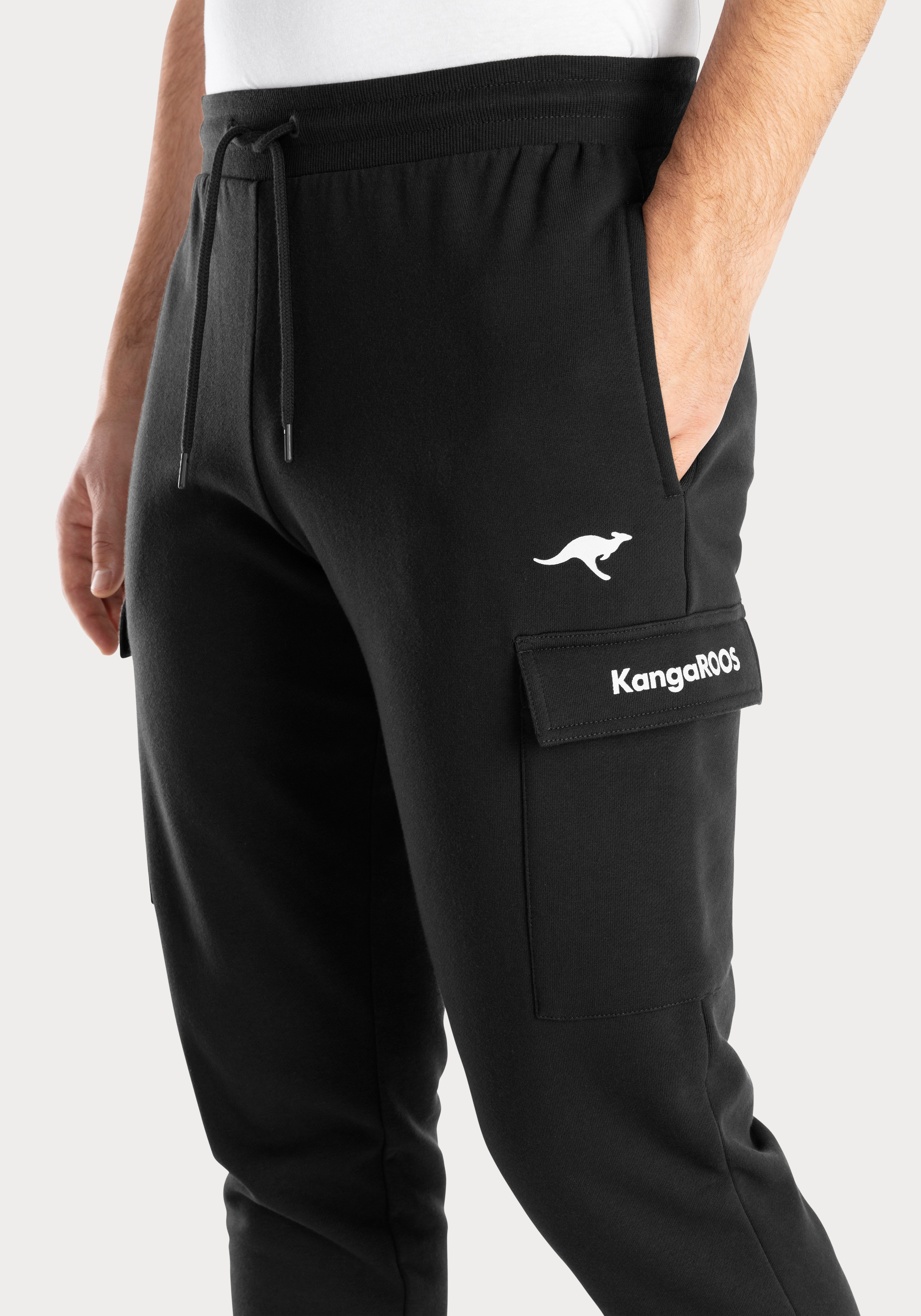 Thumbnail - KangaROOS Sweathose, Jogginghose mit Kordel, Relaxhose leichte Sweat-Qualtität