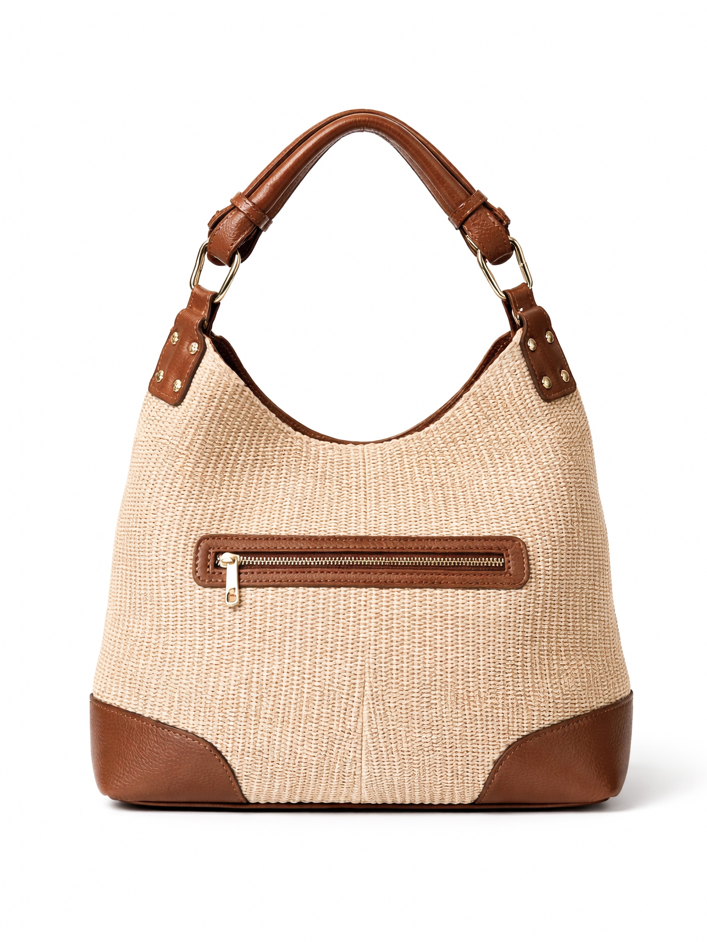 COLLEZIONE ALESSANDRO Schultertasche »Naturale« Luxus aus Leder und Raffia
