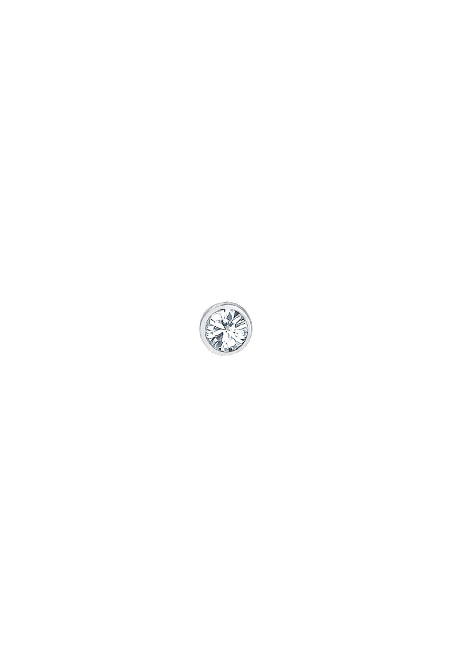 Elli Single-Ohrstecker »Single Ohrstecker Basic Kristall 925 Silber«