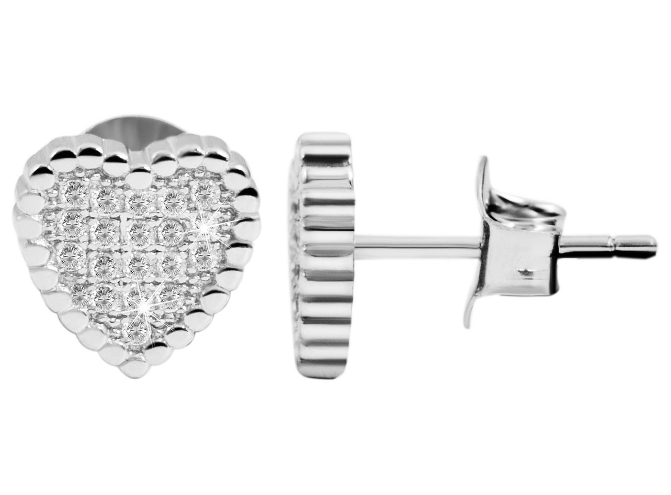 Adelia´s Paar Ohrhänger "Damen Ohrringe – Ohrstecker aus 925 Silber mit Zir günstig online kaufen