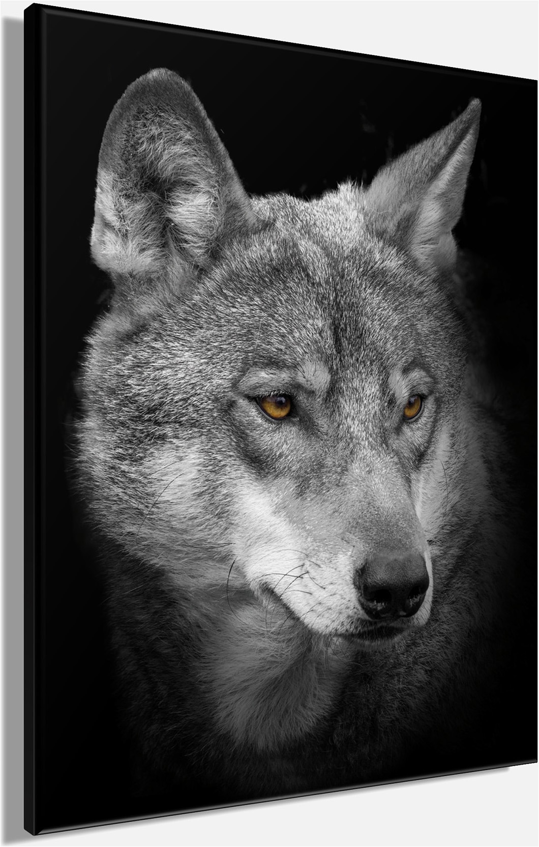 Bönninghoff Leinwandbild »Wandbild WOLF 46x61 cm – Leinwandbild Keilrahmen Deko modern« Wildtiere | Wolfbilder | Wölfe 1 Stk. tlg. auf Keilrahmen gespannt