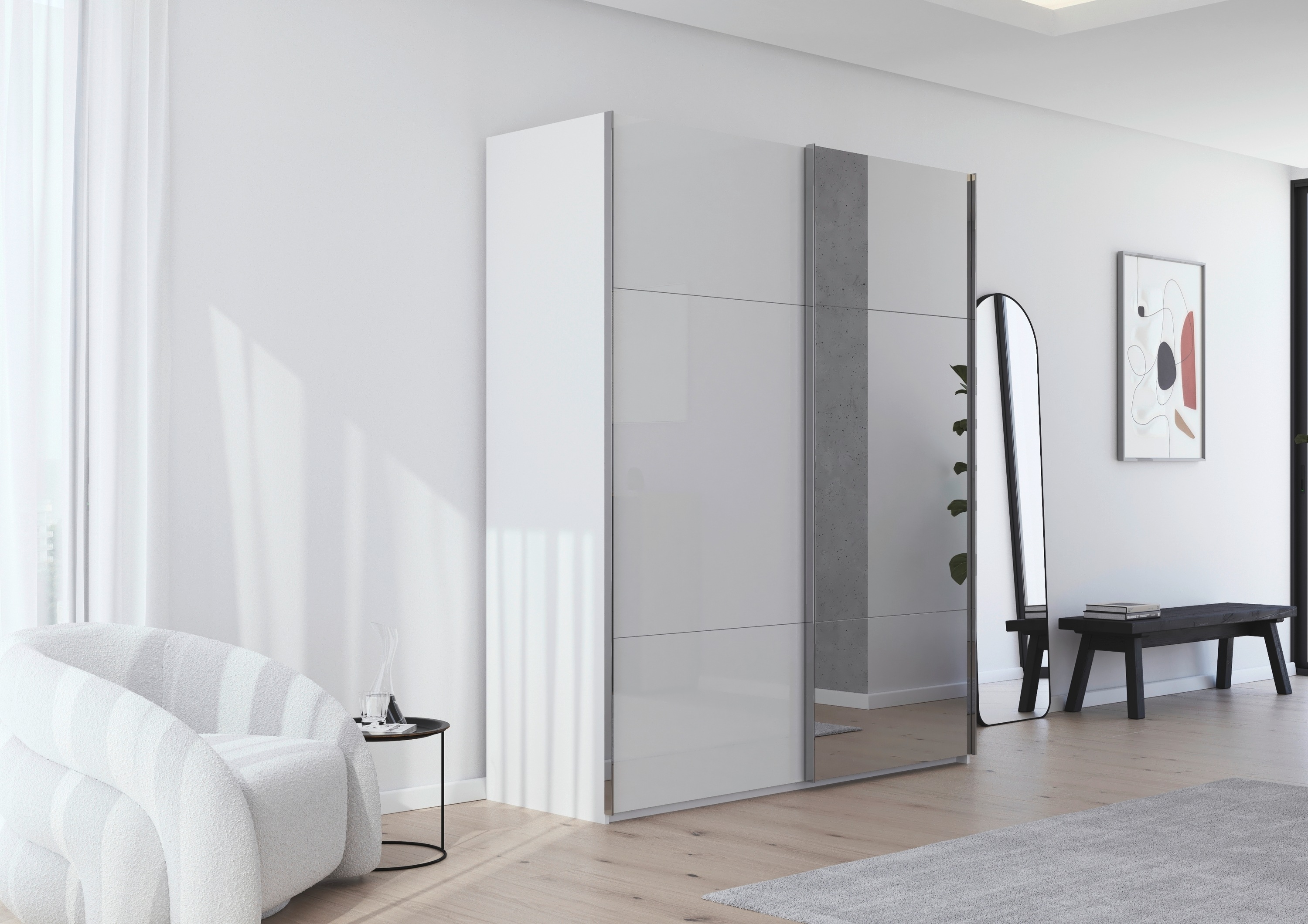 Thumbnail - rauch Schwebetürenschrank "Kleiderschrank Schrank Garderobe Schlafzimmerschrank CONTIDO", (in 3 verschiedenen Ausstattun...