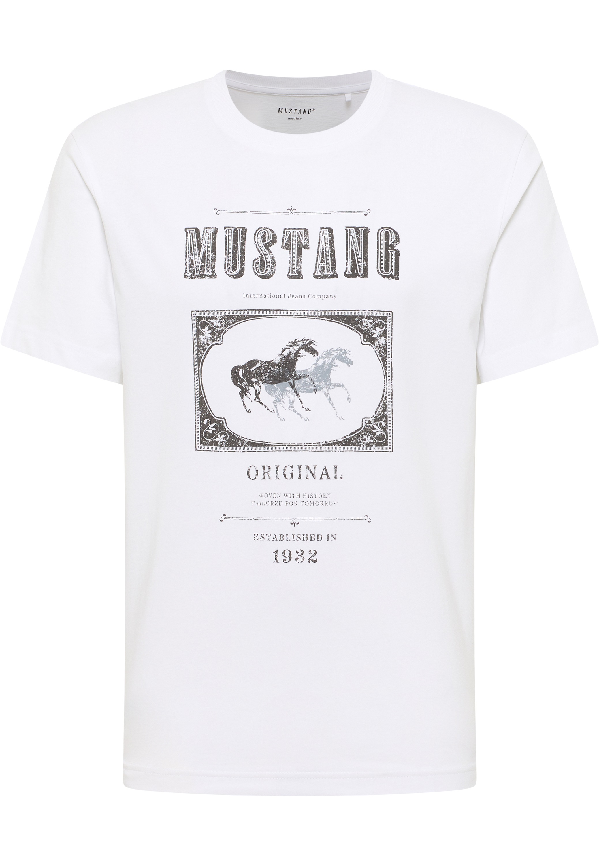 MUSTANG Kurzarmshirt "Herren Style Akron" günstig online kaufen