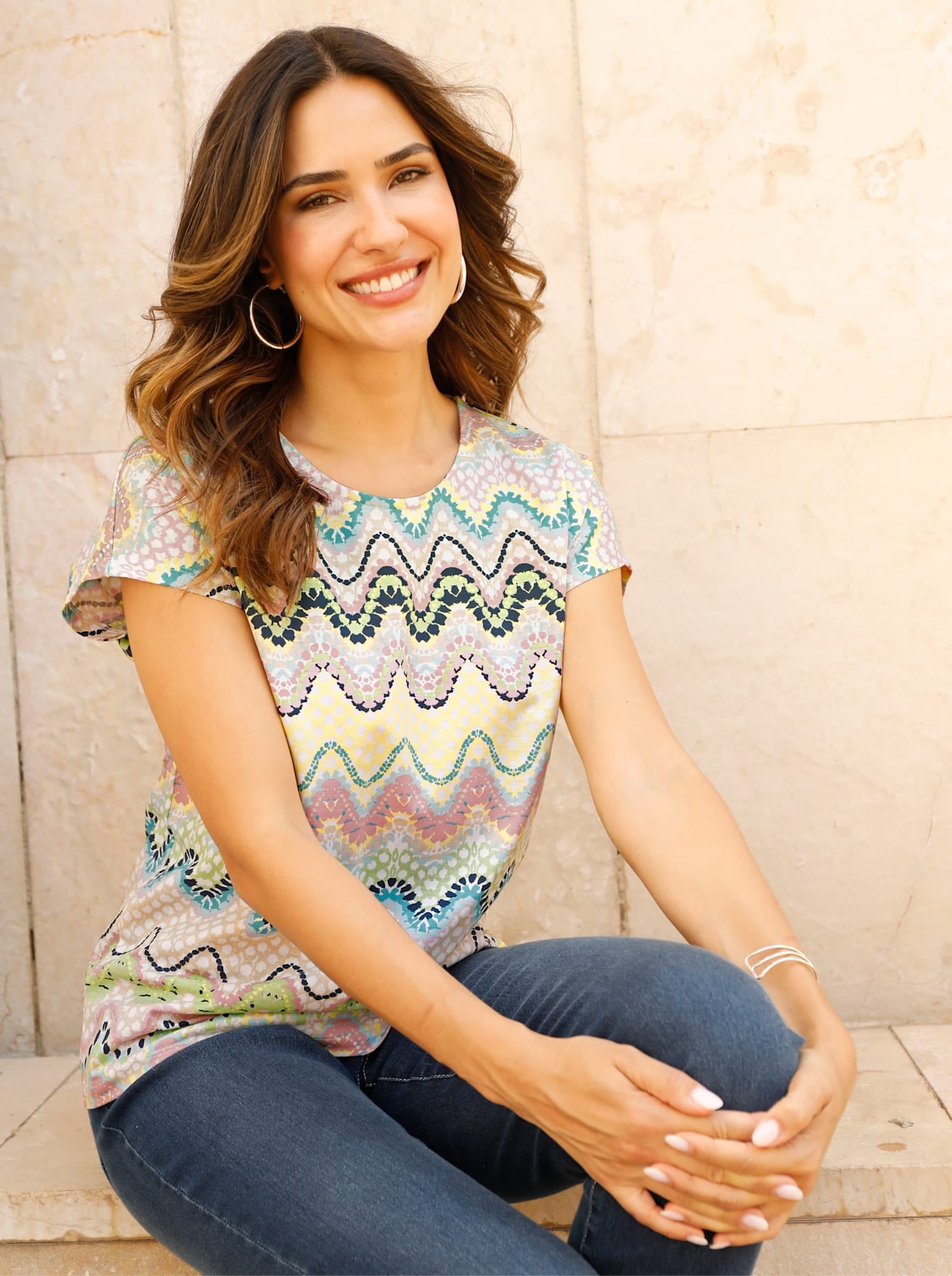 Classic Basics Print-Shirt "Kurzarm-Shirt" 1 tlg. günstig online kaufen