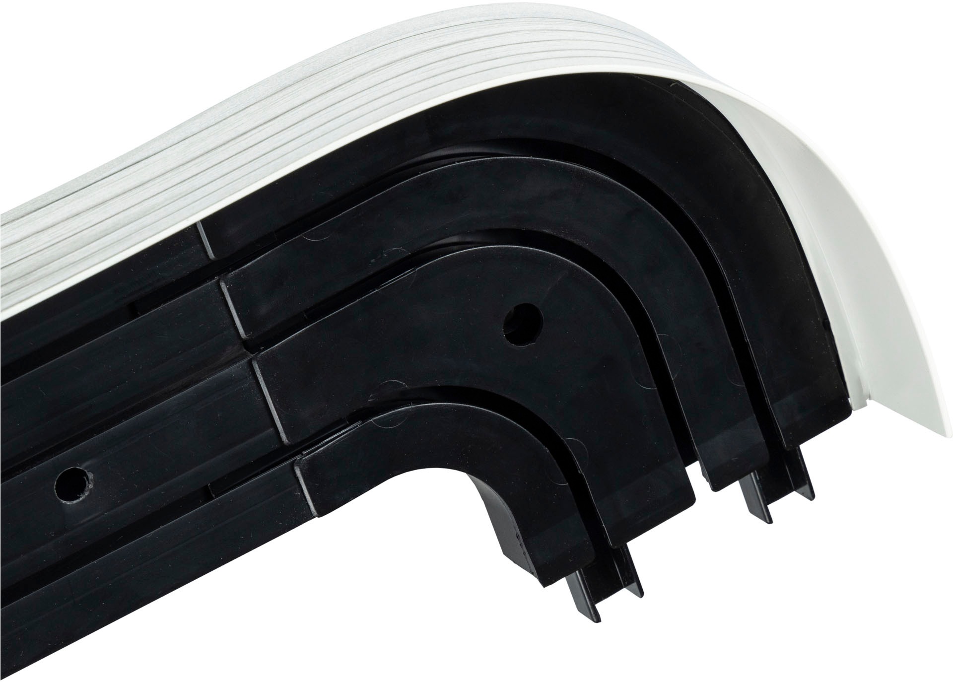 SN DECO GROUP Gardinenschiene »SH3 mit Blende 7,5 cm«, 3 läufig-läufig, Fixmaß, mit Blende 7,5 cm
