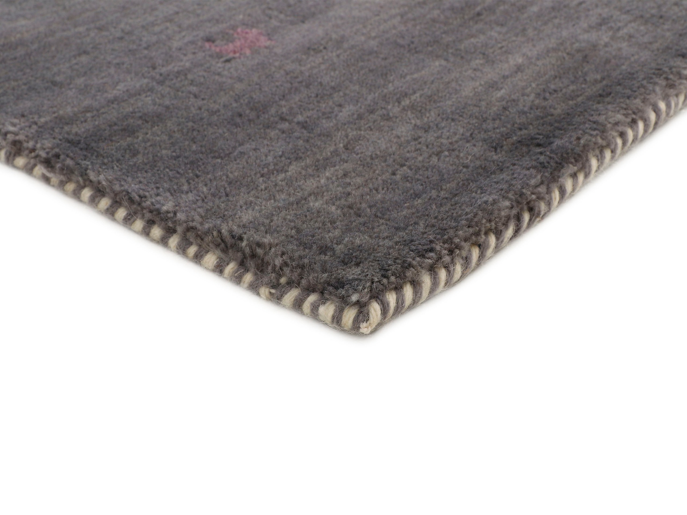 Thumbnail - carpetfine Wollteppich "Gabbeh Uni, auch als Läufer und Rund erhältlich", rechteckig, 15 mm Höhe, reine Wolle, handgeweb...
