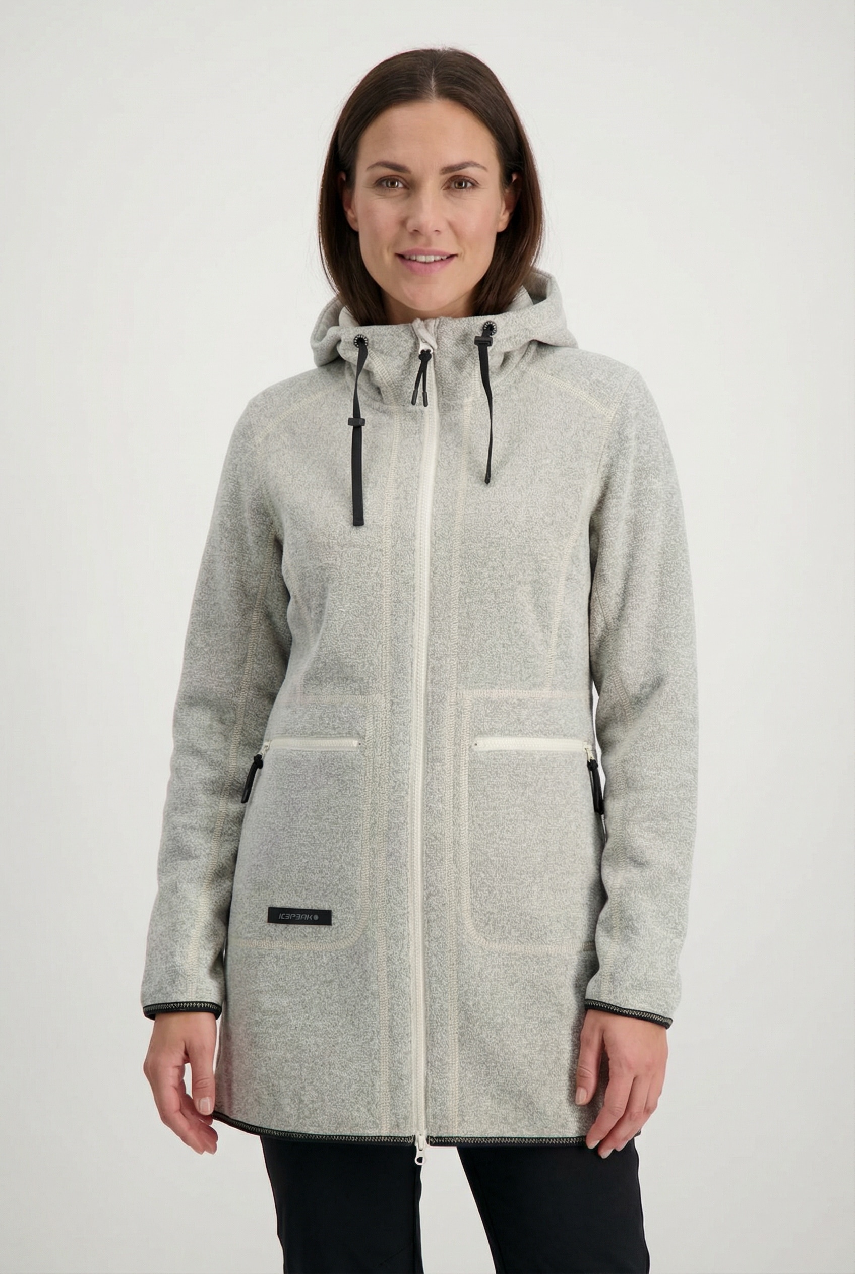 Icepeak Fleecejacke "AMES" mit Kapuze, in den Größen S bis XXL