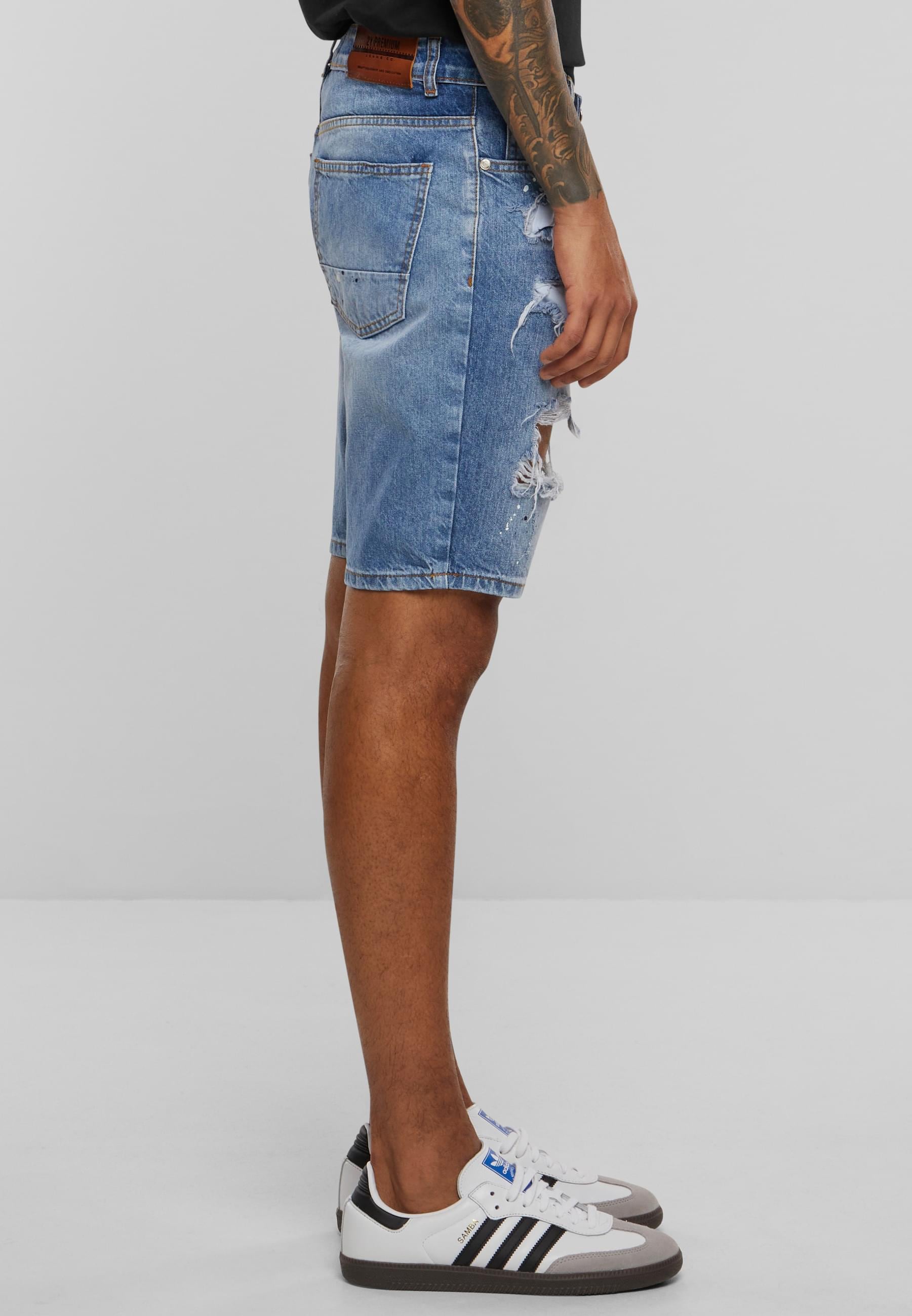 2Y Studios Shorts »2Y Studios Herren 2Y Destroyed Denim Shorts«, (1 tlg.)