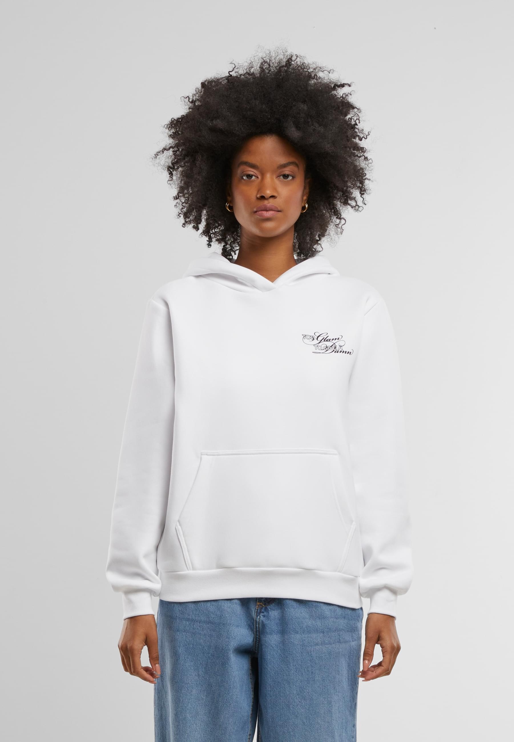 Miss Tee Kapuzenpullover »Miss Tee Give A Damn Ladies Fluffy Hoody«, (1 tlg.)